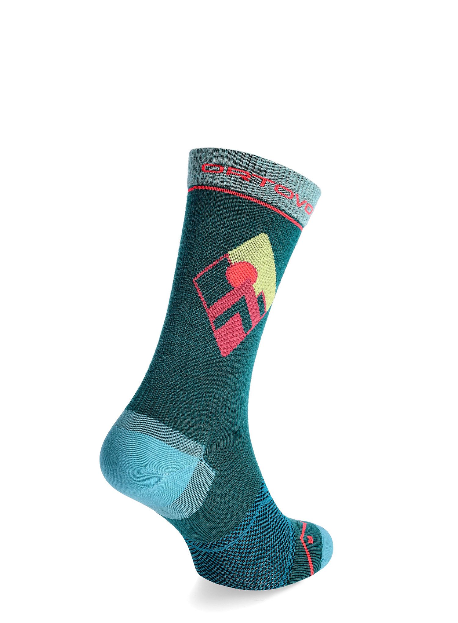 Merino ponožky dámské Ortovox Alpine Light Comp Mid Socks - pacific green