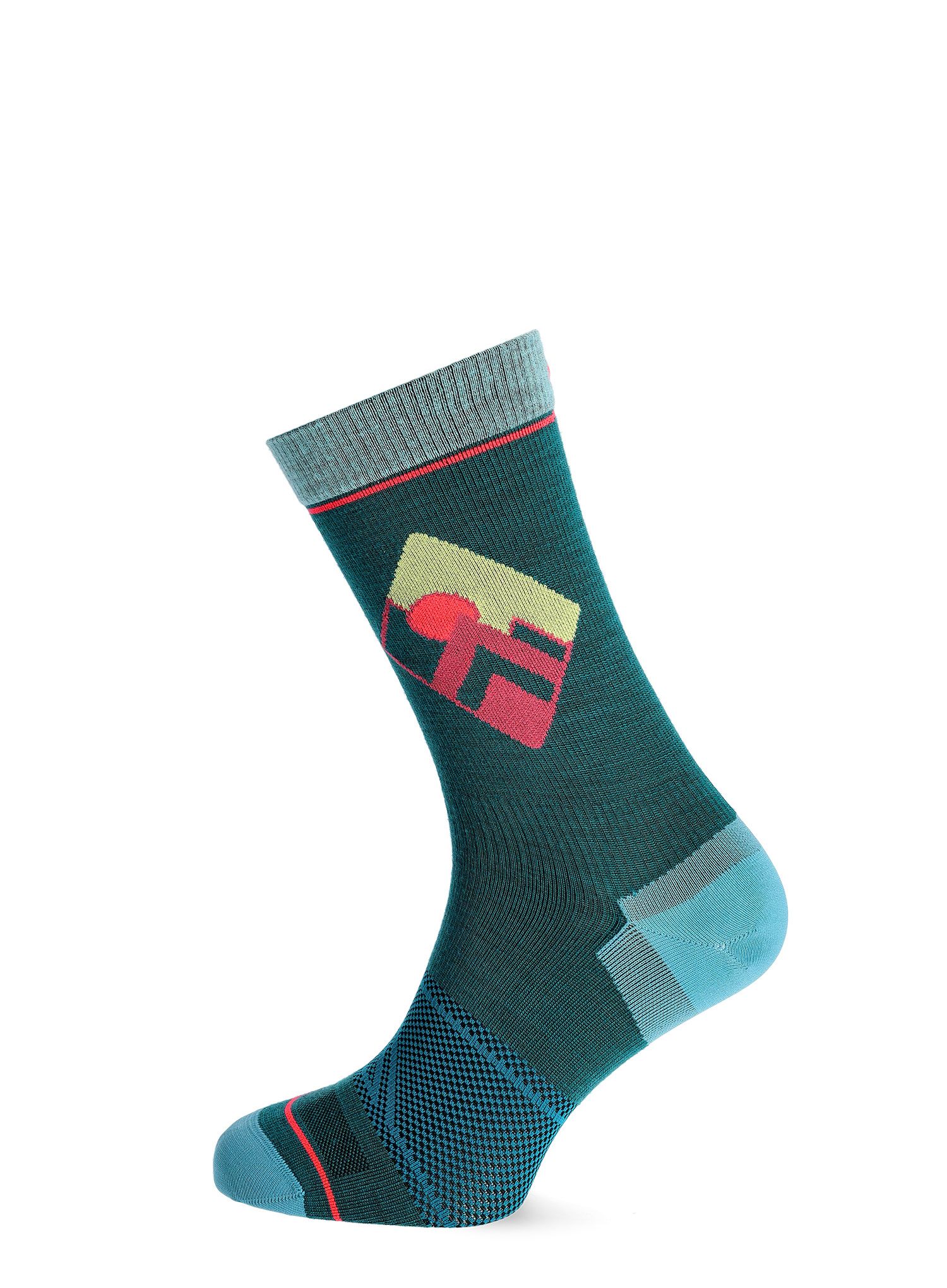 Merino ponožky dámské Ortovox Alpine Light Comp Mid Socks - pacific green