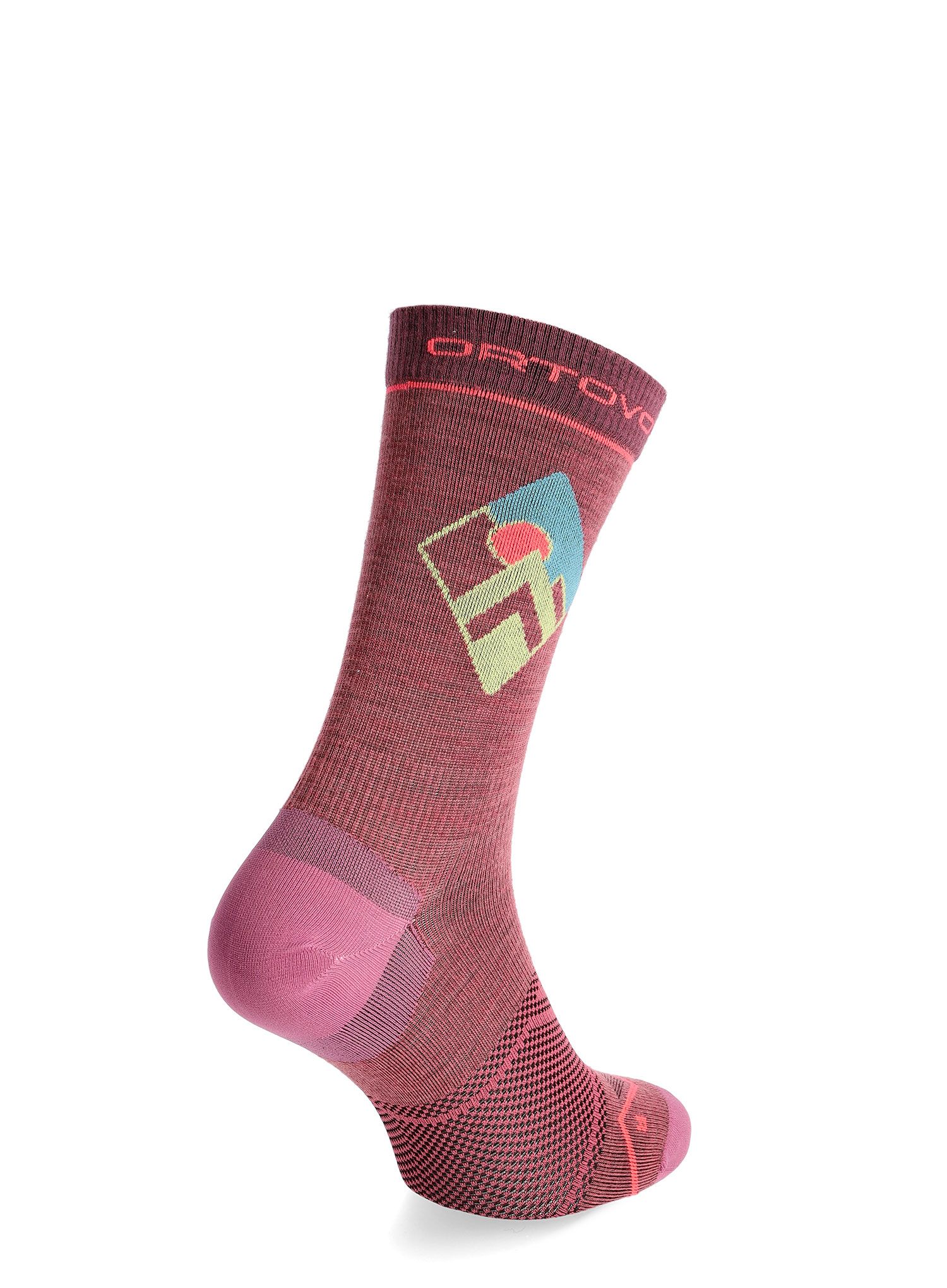 Trekingové ponožky Ortovox Alpine Light Comp Mid Socks - wild rose
