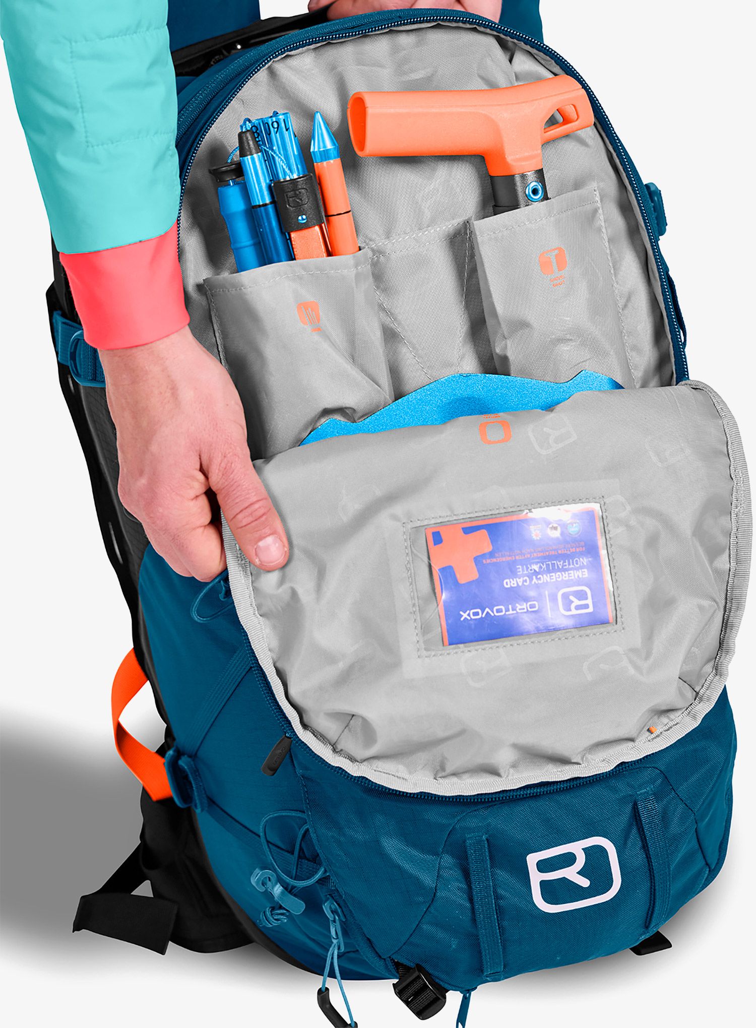 Lavinový batoh Ortovox AVABAG LiTRIC Tour 28 S – petrol blue