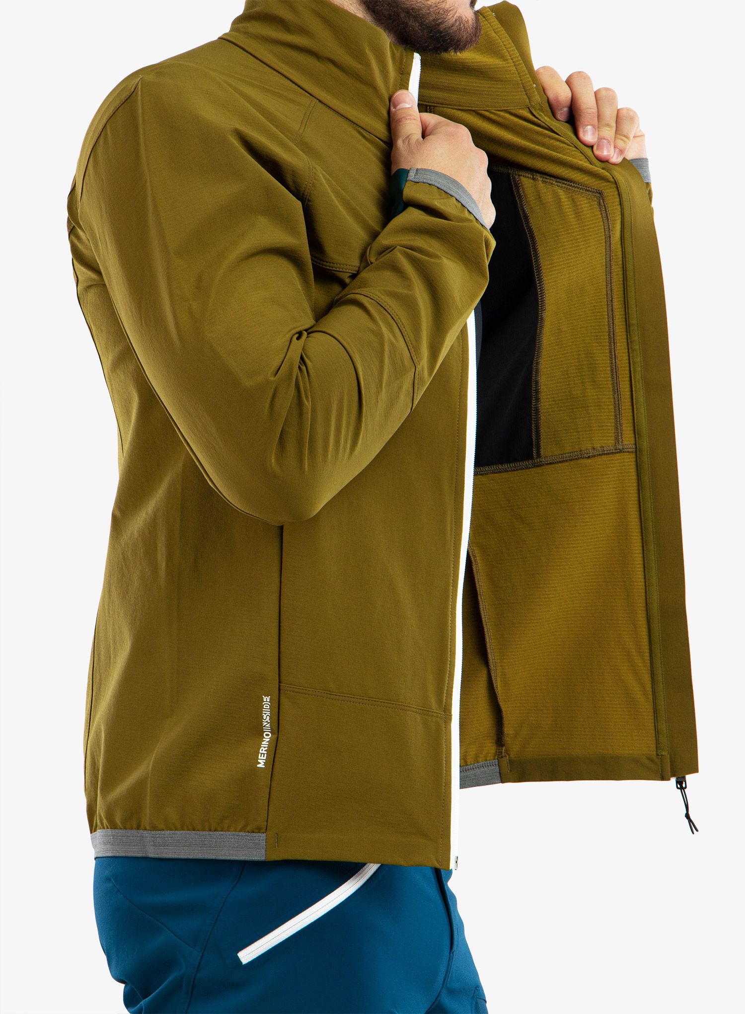 Skialpová bunda Ortovox Berrino Jacket - green moss