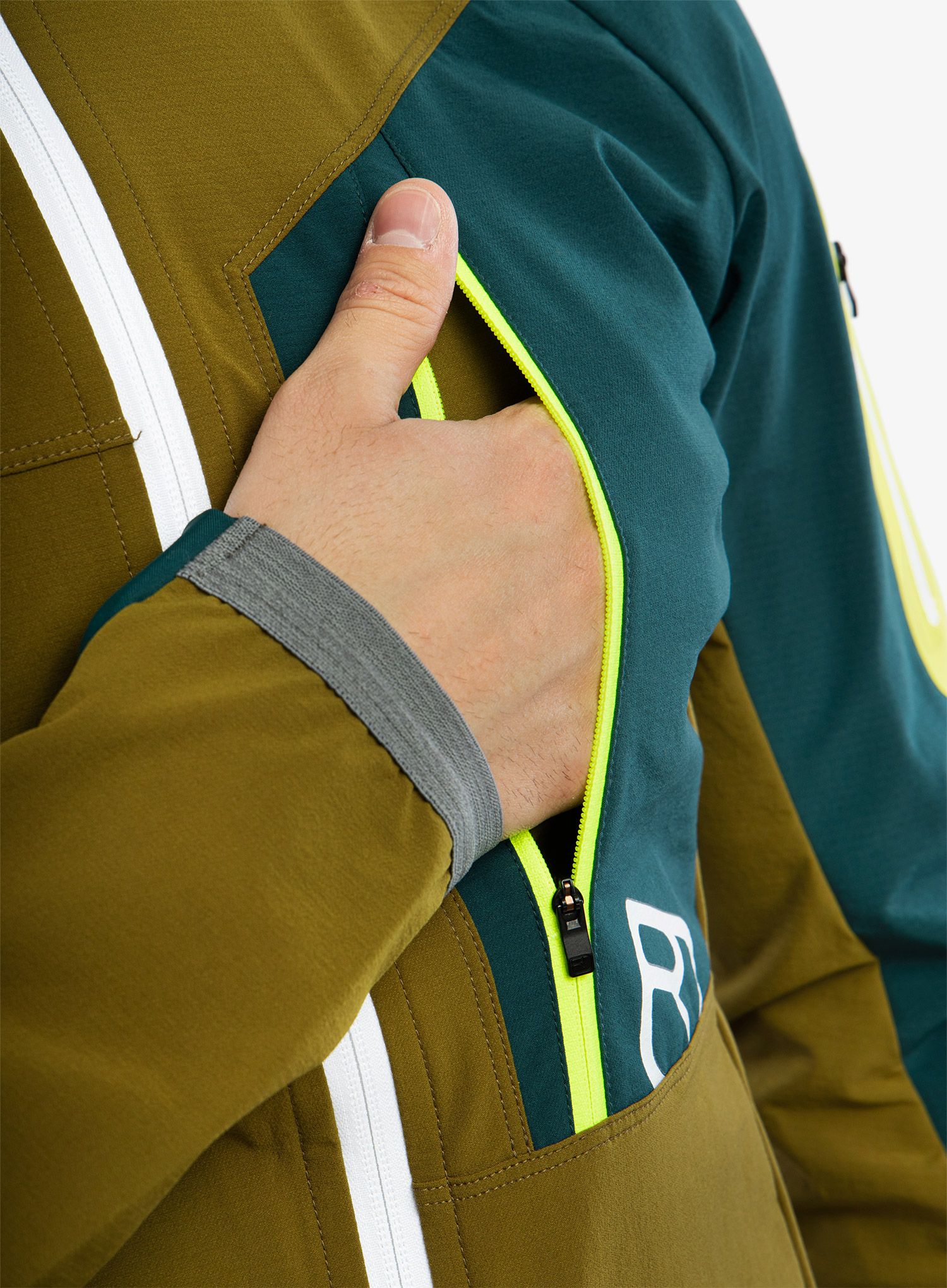 Skialpová bunda Ortovox Berrino Jacket - green moss