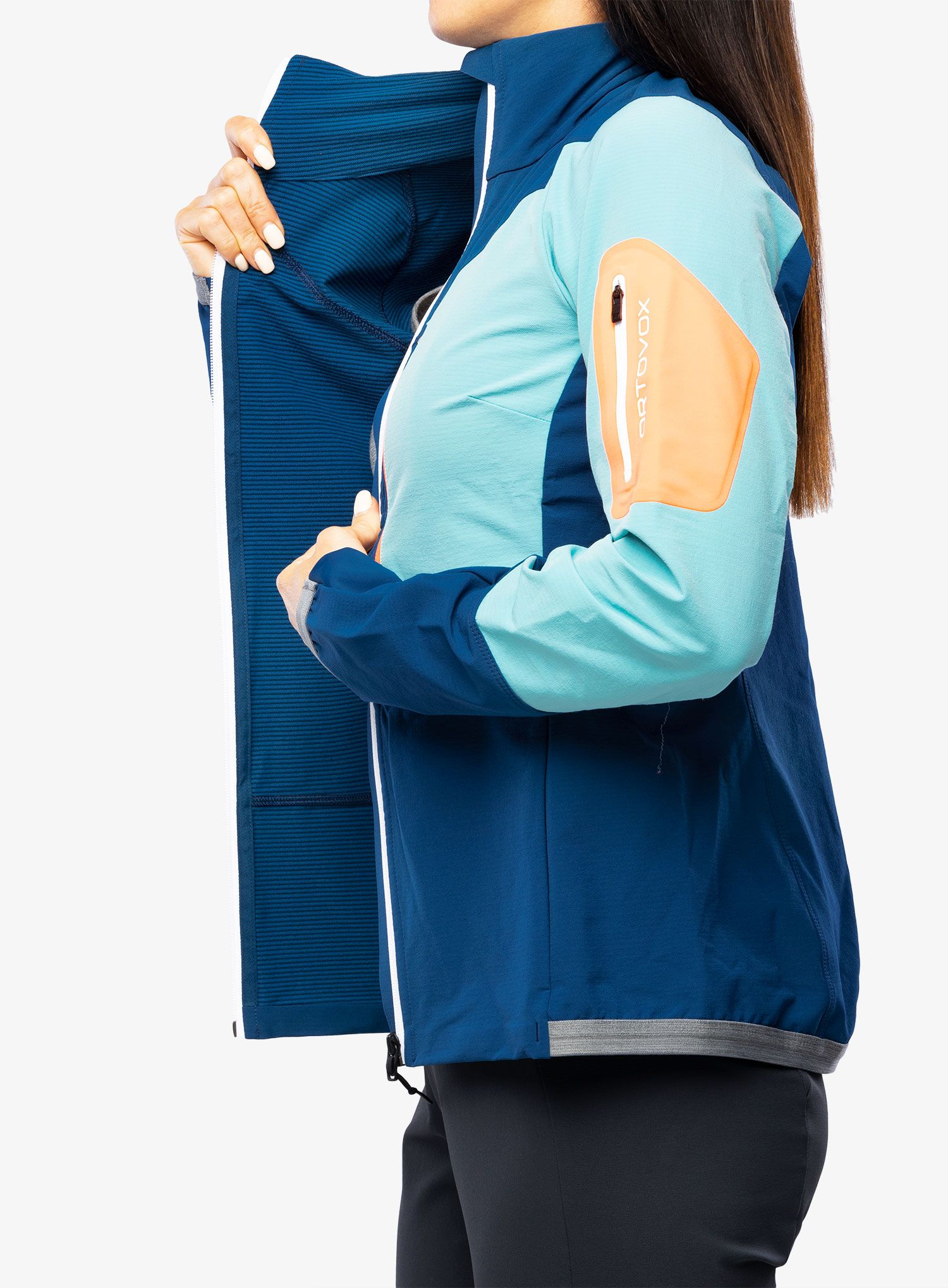 Větrovka dámská Ortovox Berrino Jacket - petrol blue