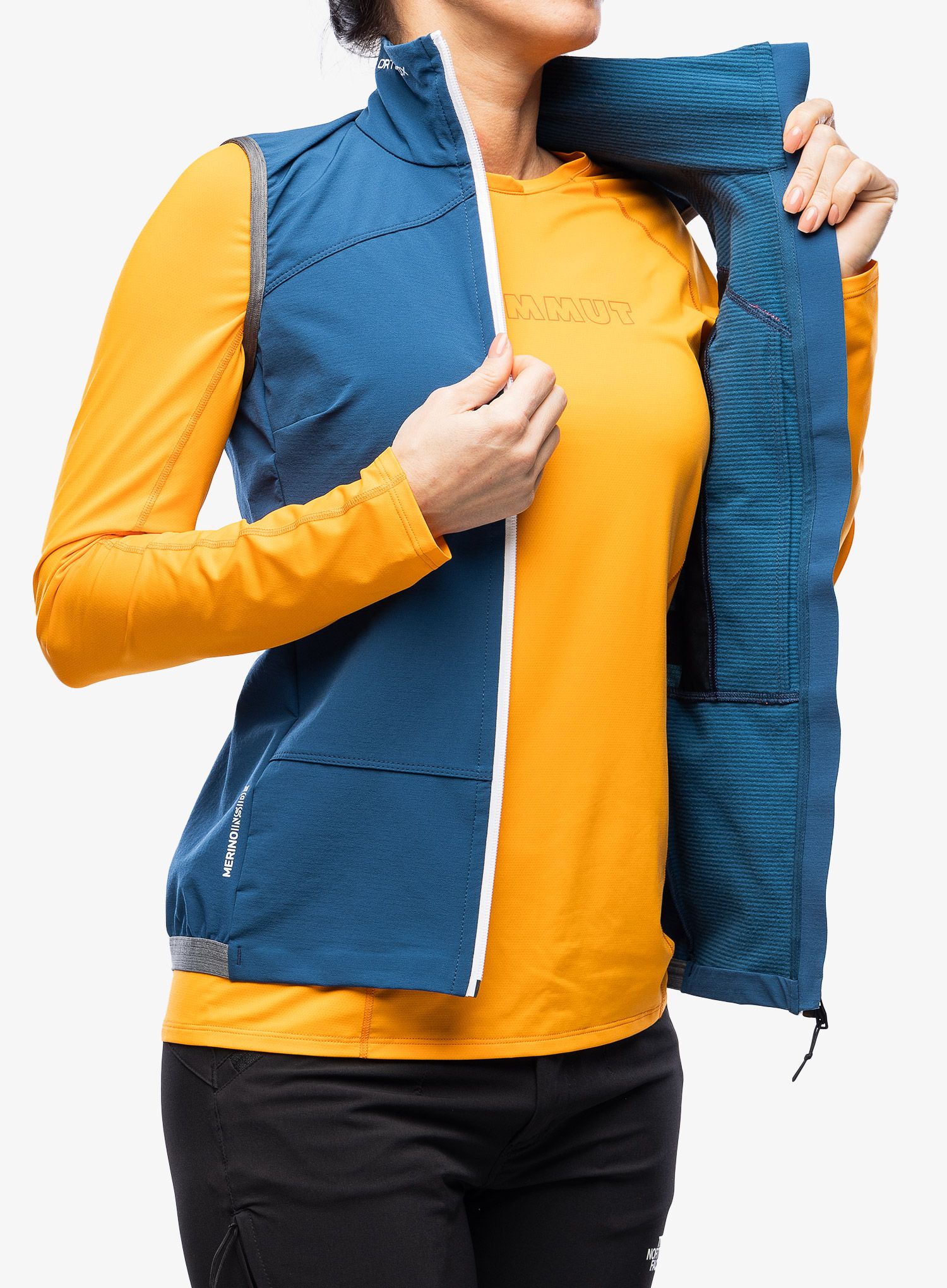 Dámská vesta Ortovox Berrino Vest - petrol blue