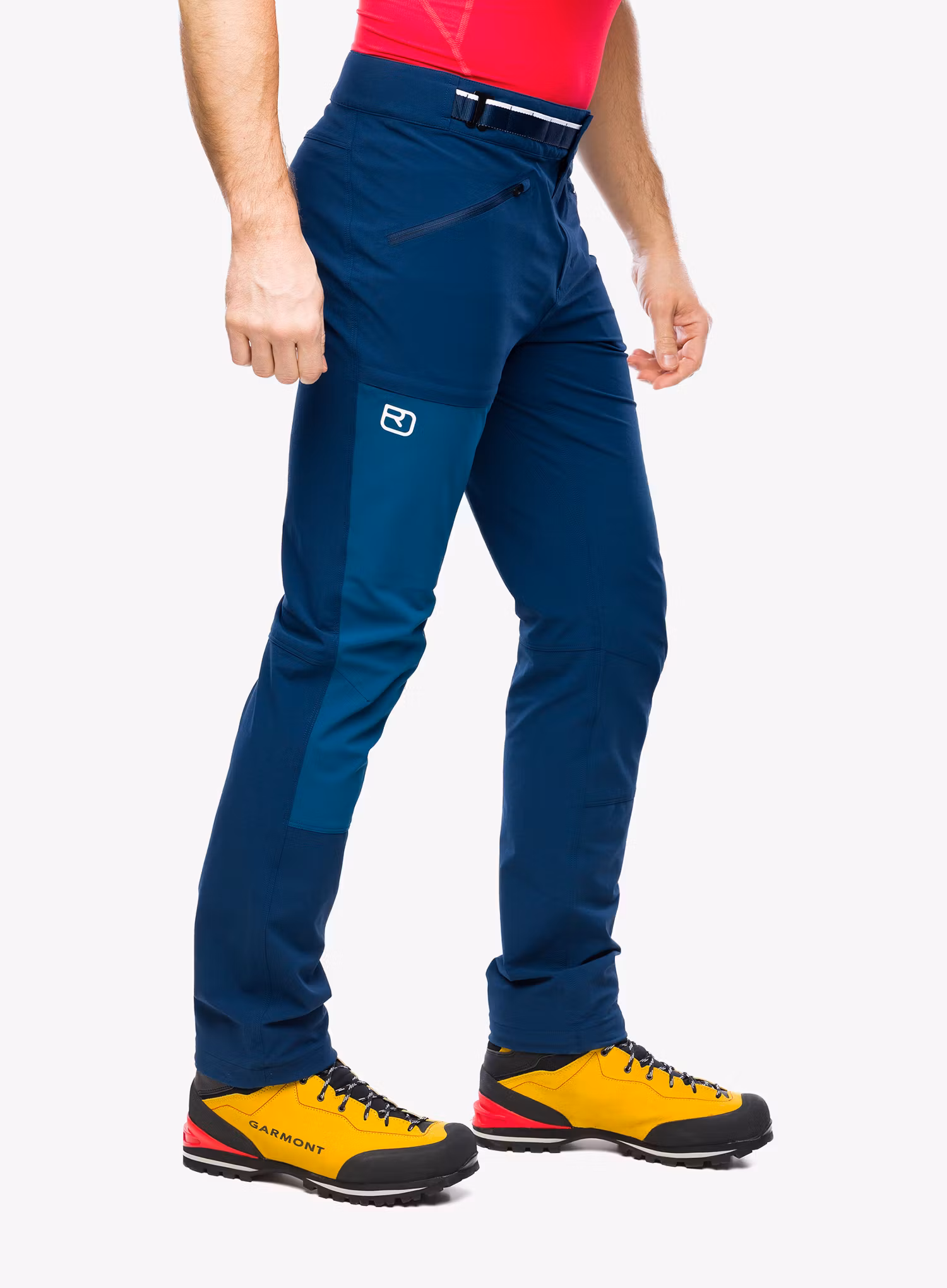 Softshellové kalhoty pánské Ortovox Brenta Pants - deep ocean