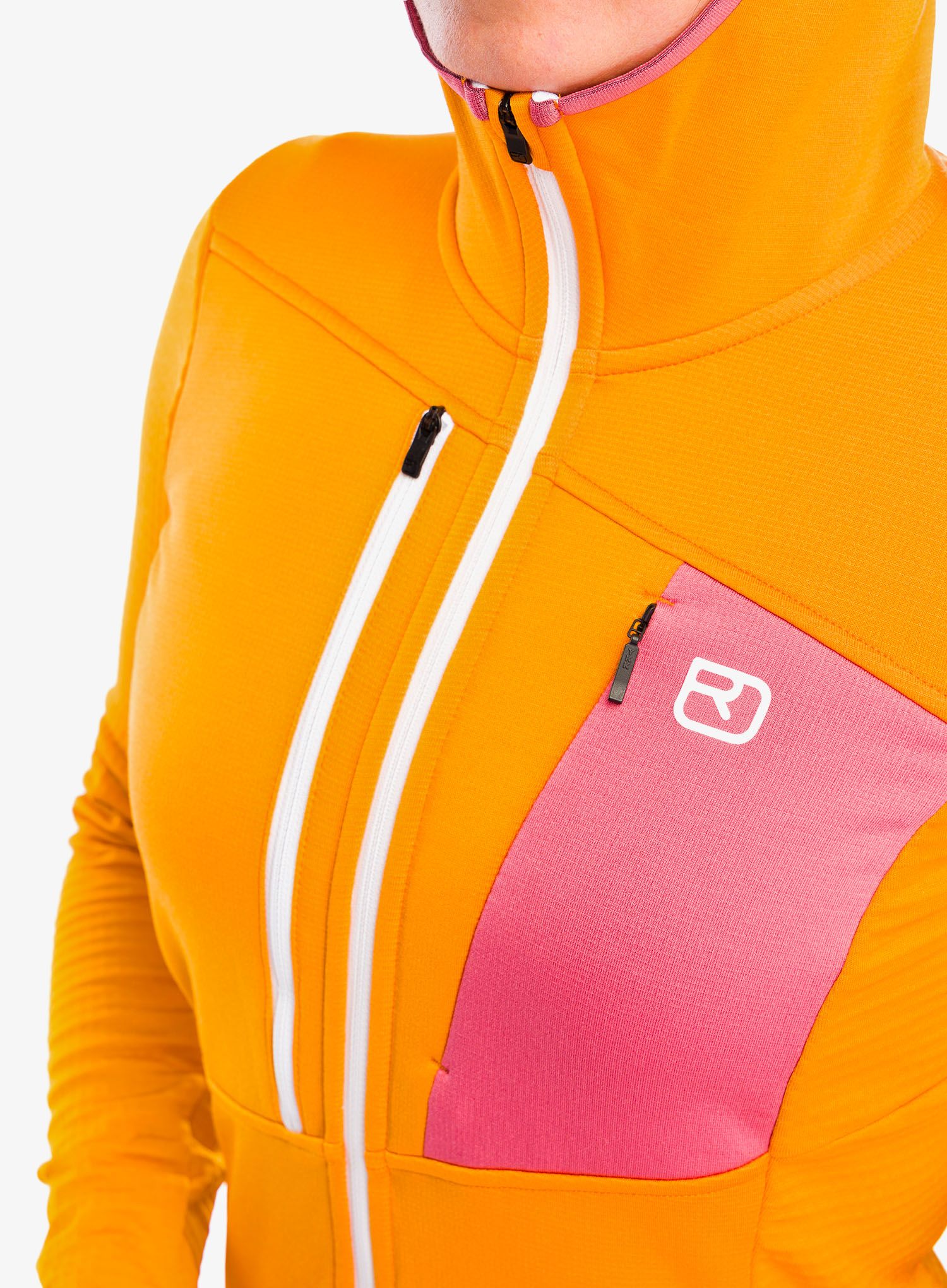 Dámská mikina Ortovox Fleece Grid Hoody - autumn leaves