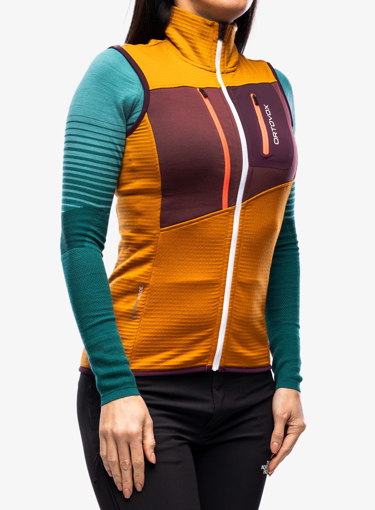 Dámská vesta Ortovox Fleece Grid Vest - sly fox