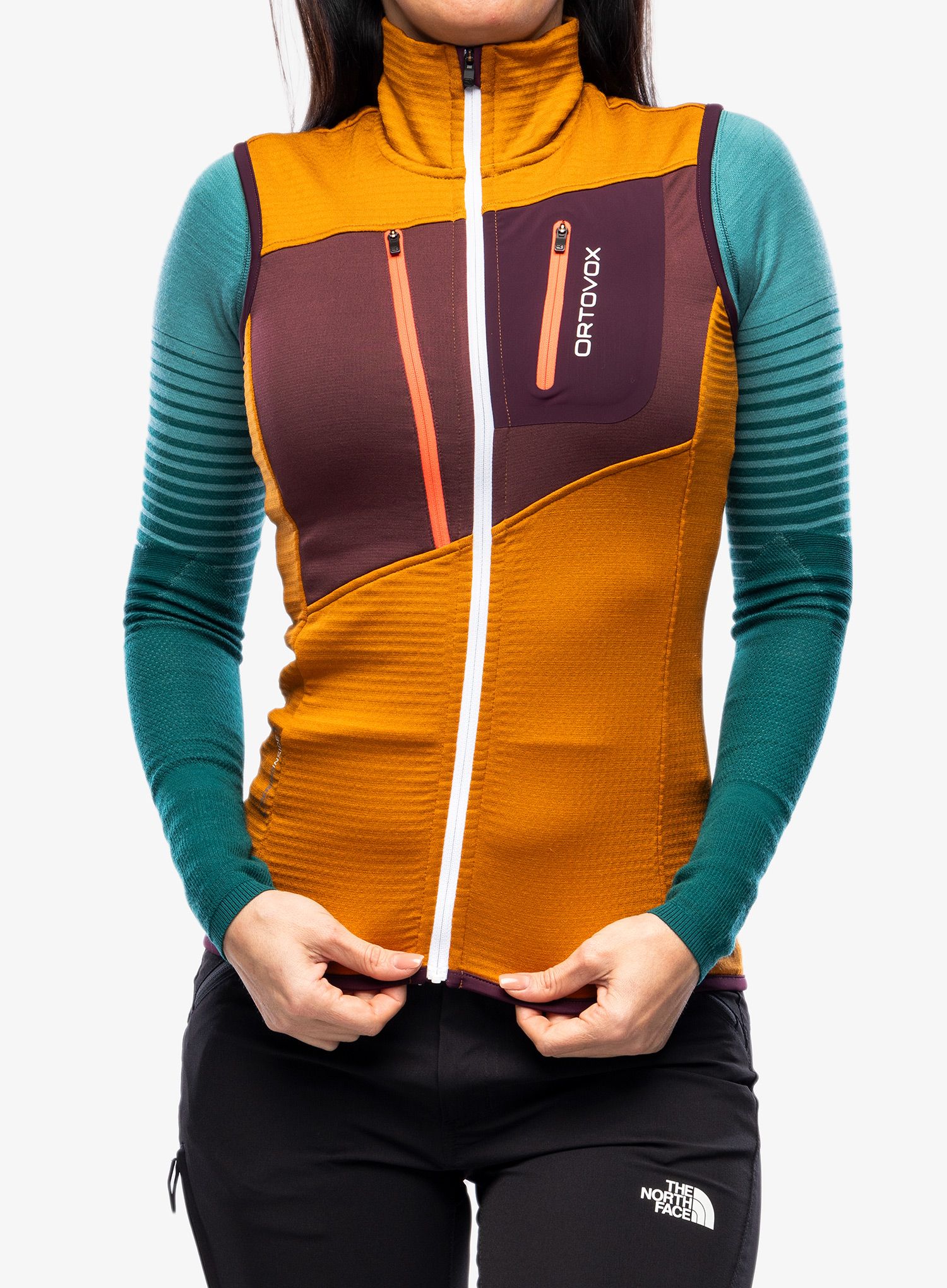 Dámská vesta Ortovox Fleece Grid Vest - sly fox