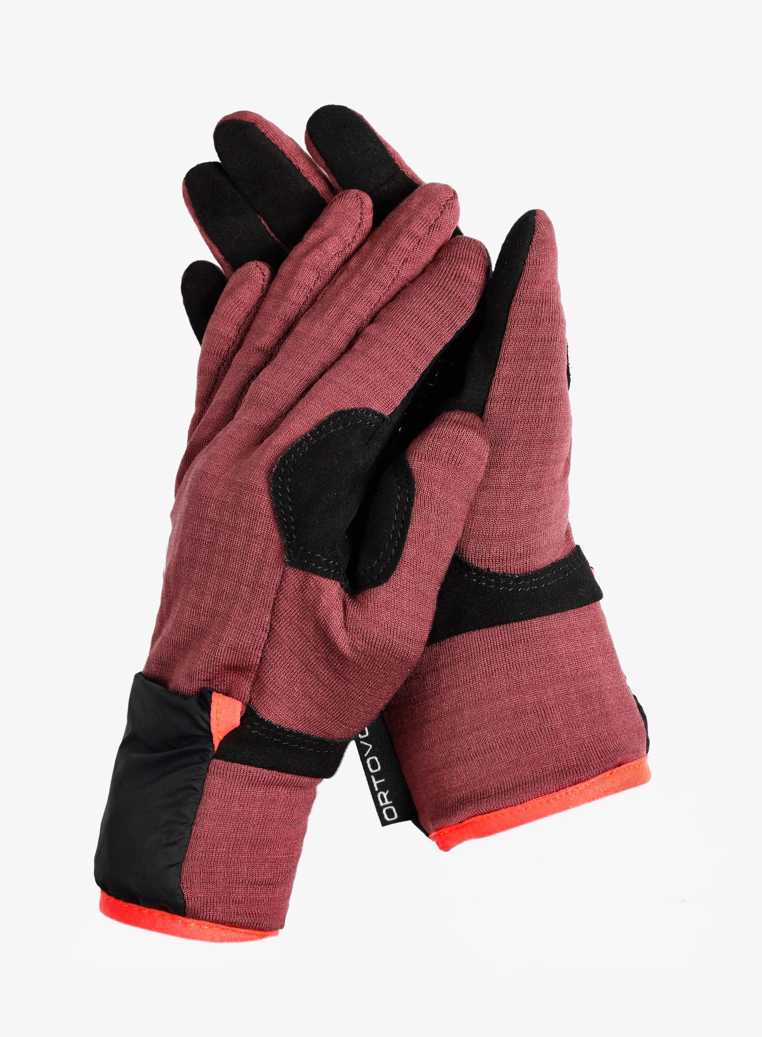 Dámské rukavice Ortovox Fleece Grid Cover Glove - mountain rose