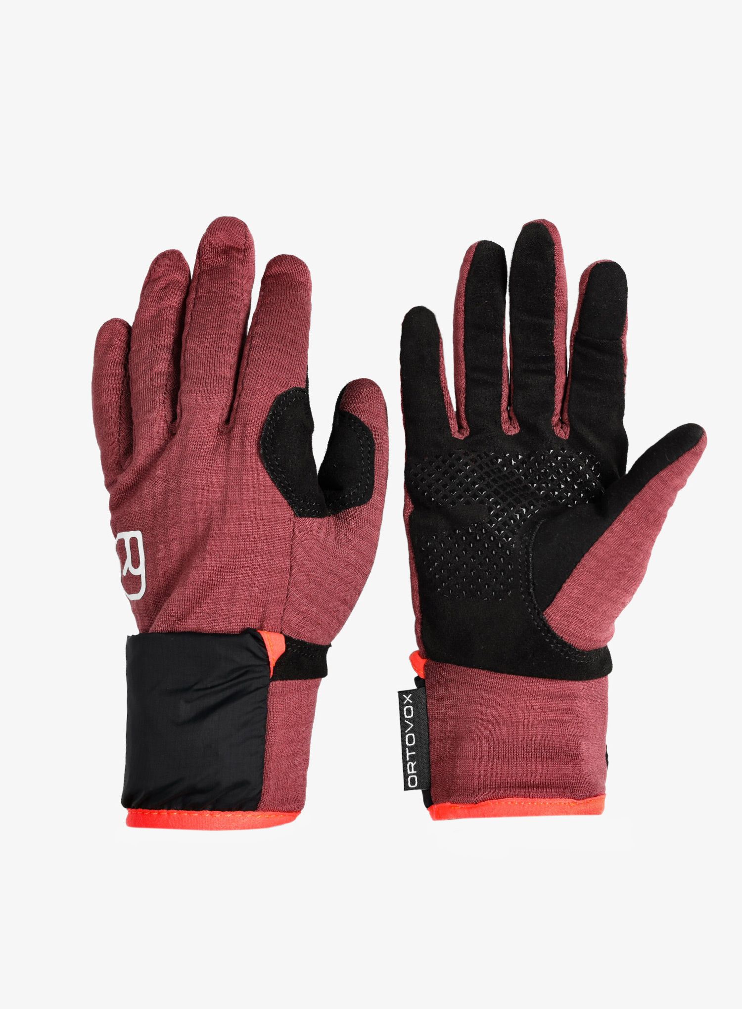 Dámské rukavice Ortovox Fleece Grid Cover Glove - mountain rose