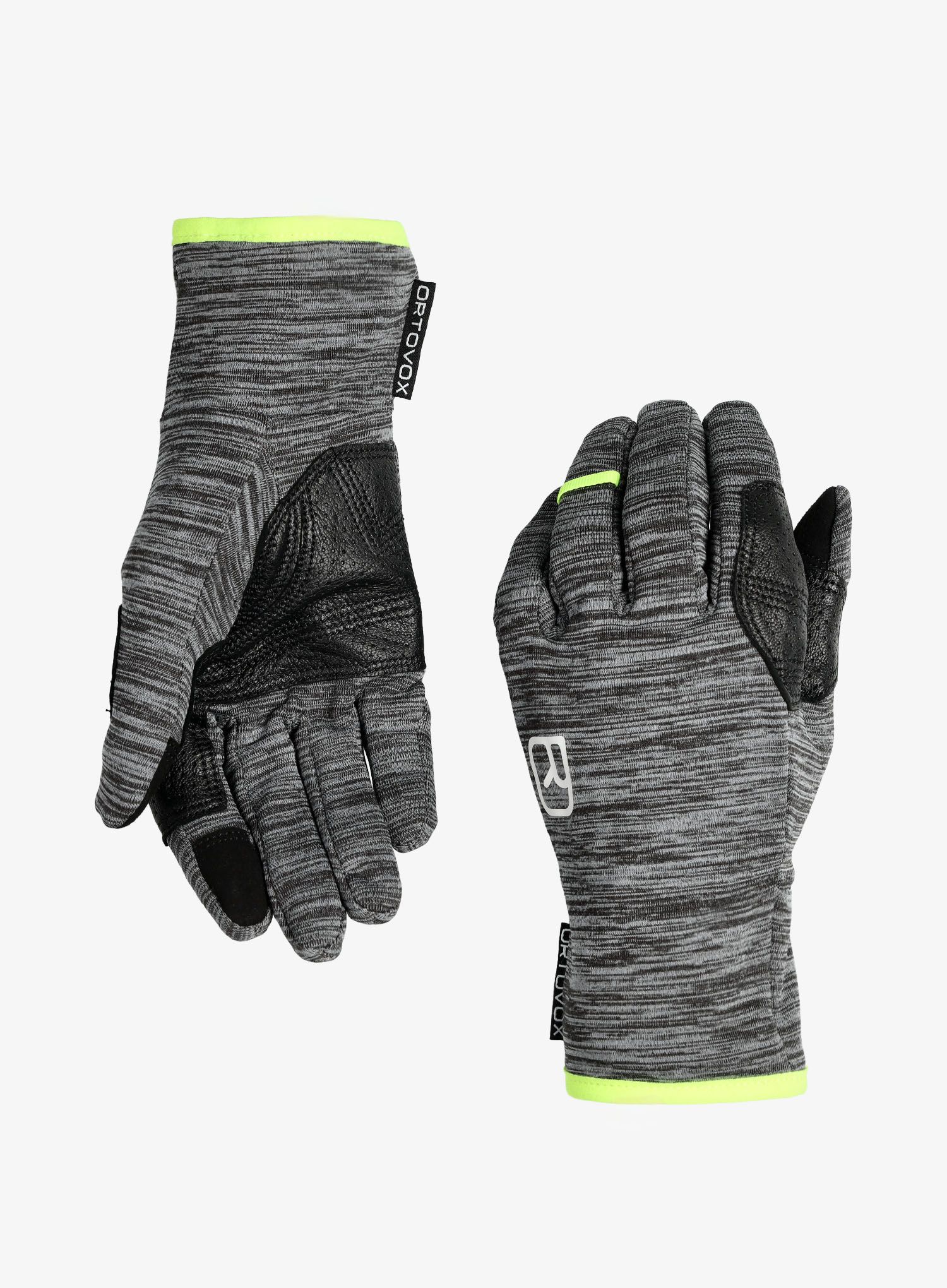 Skialpové rukavice Ortovox Fleece Light Glove - black steel blend