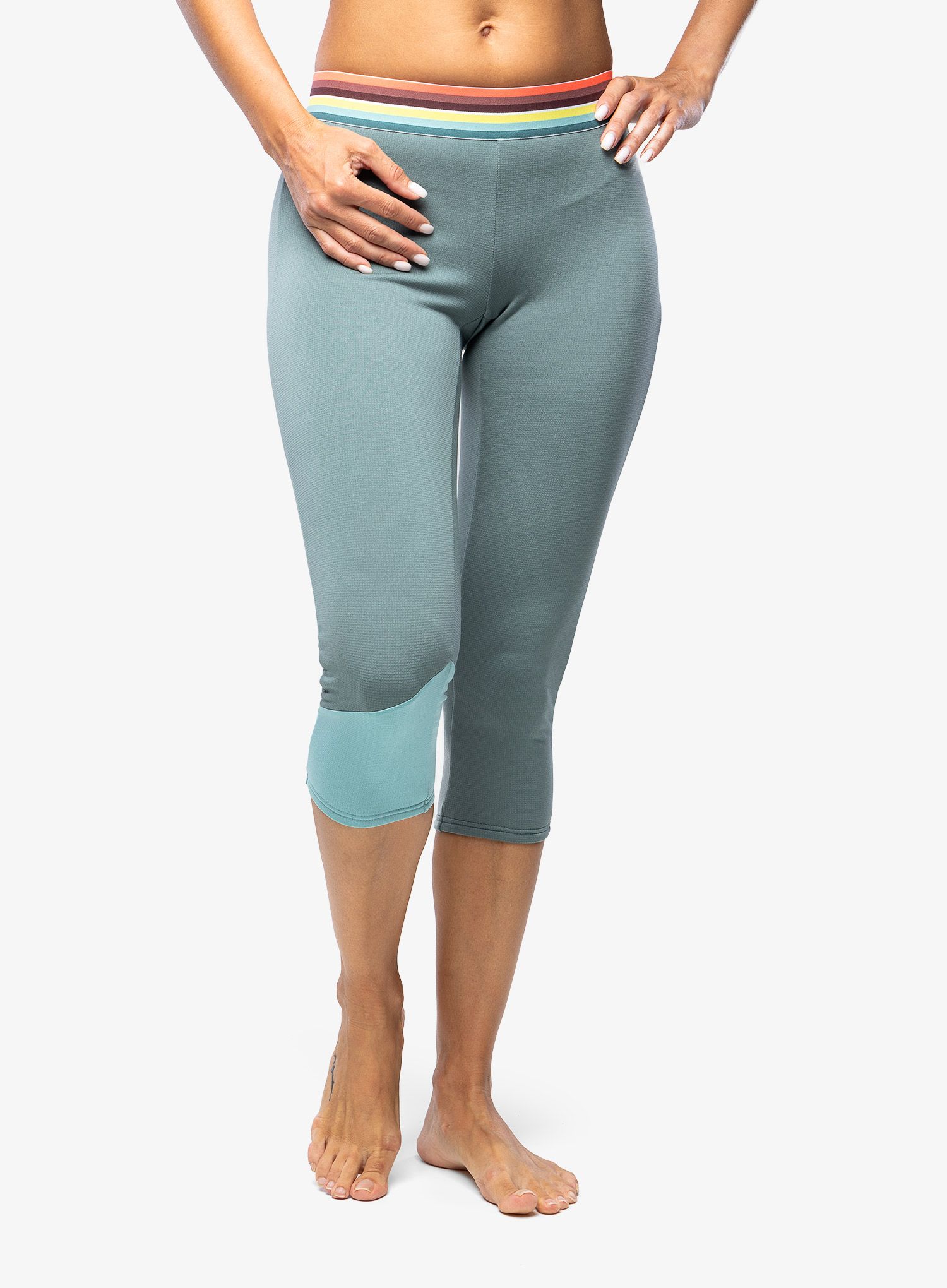 Termolegíny dámské Ortovox Fleece Light Short Pants - arctic grey