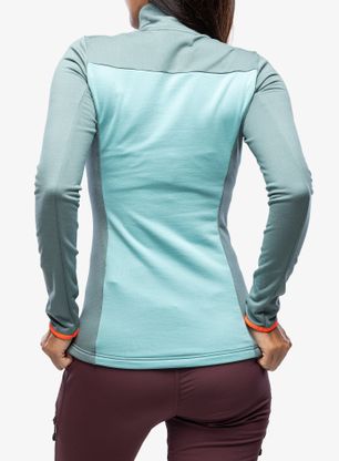 Funkční mikina dámská Ortovox Fleece Light Zip Neck - arctic grey