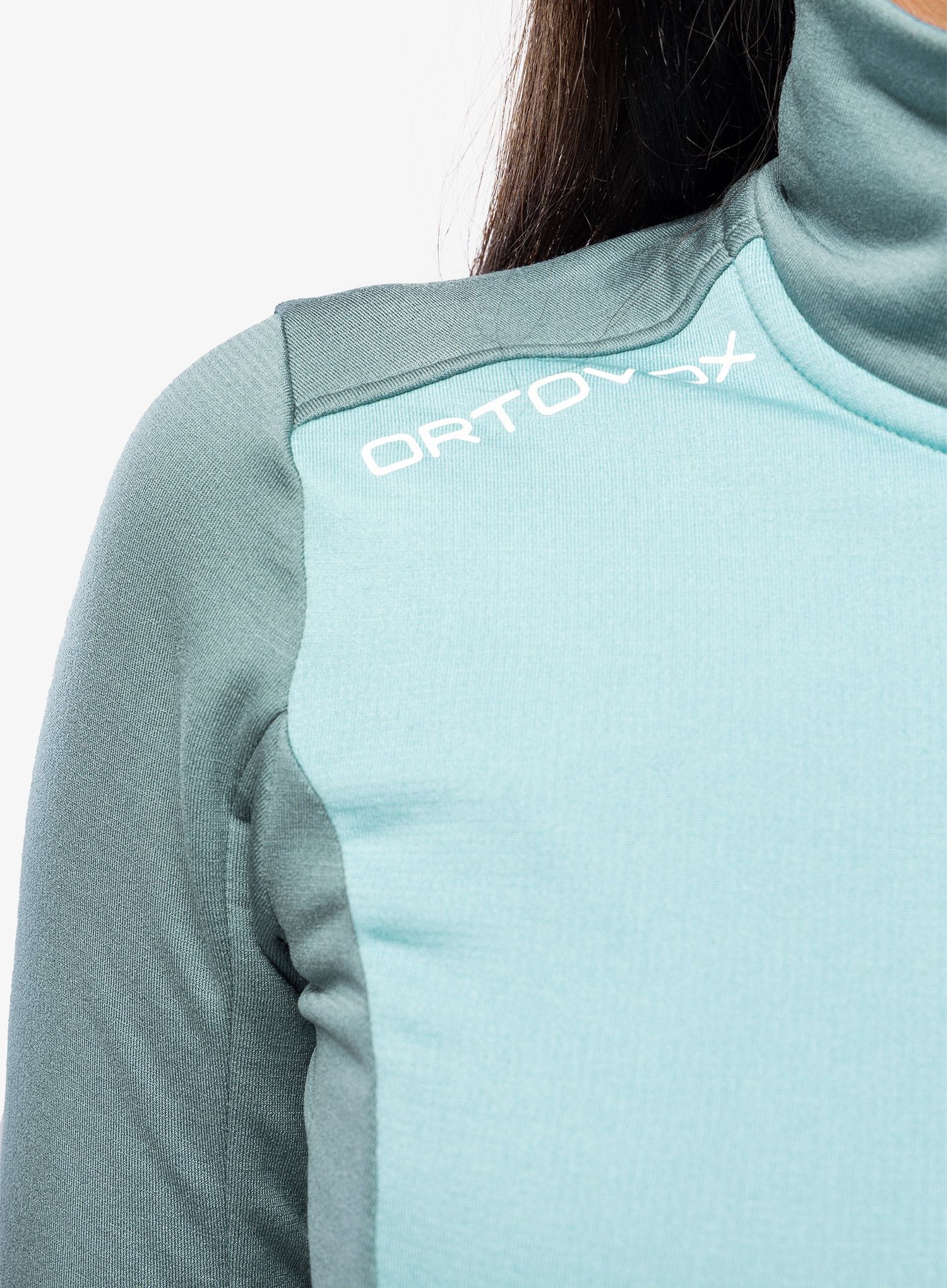 Funkční mikina dámská Ortovox Fleece Light Zip Neck - arctic grey