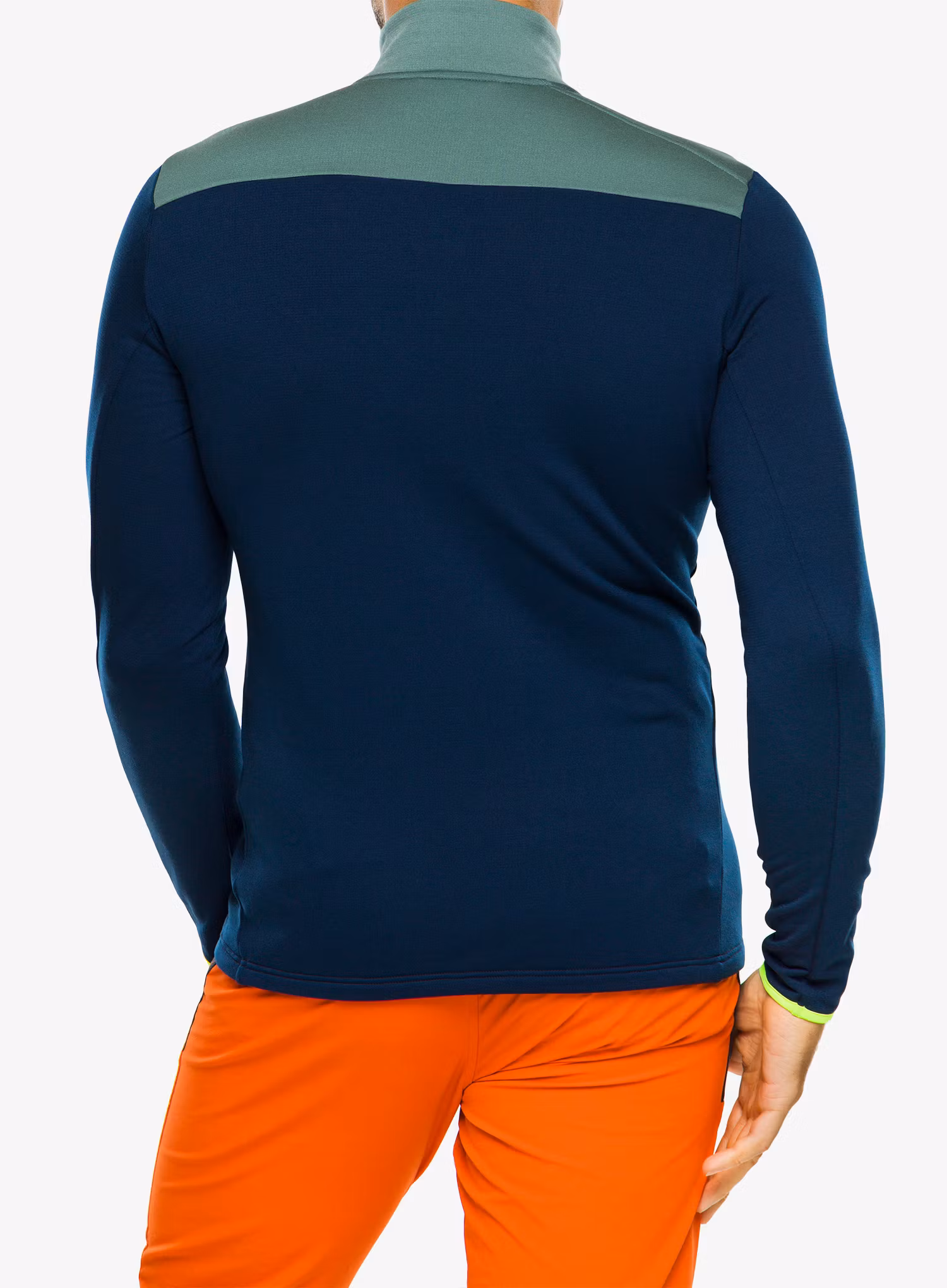 Funkční mikina pánská Ortovox Fleece Light Zip Neck - deep ocean