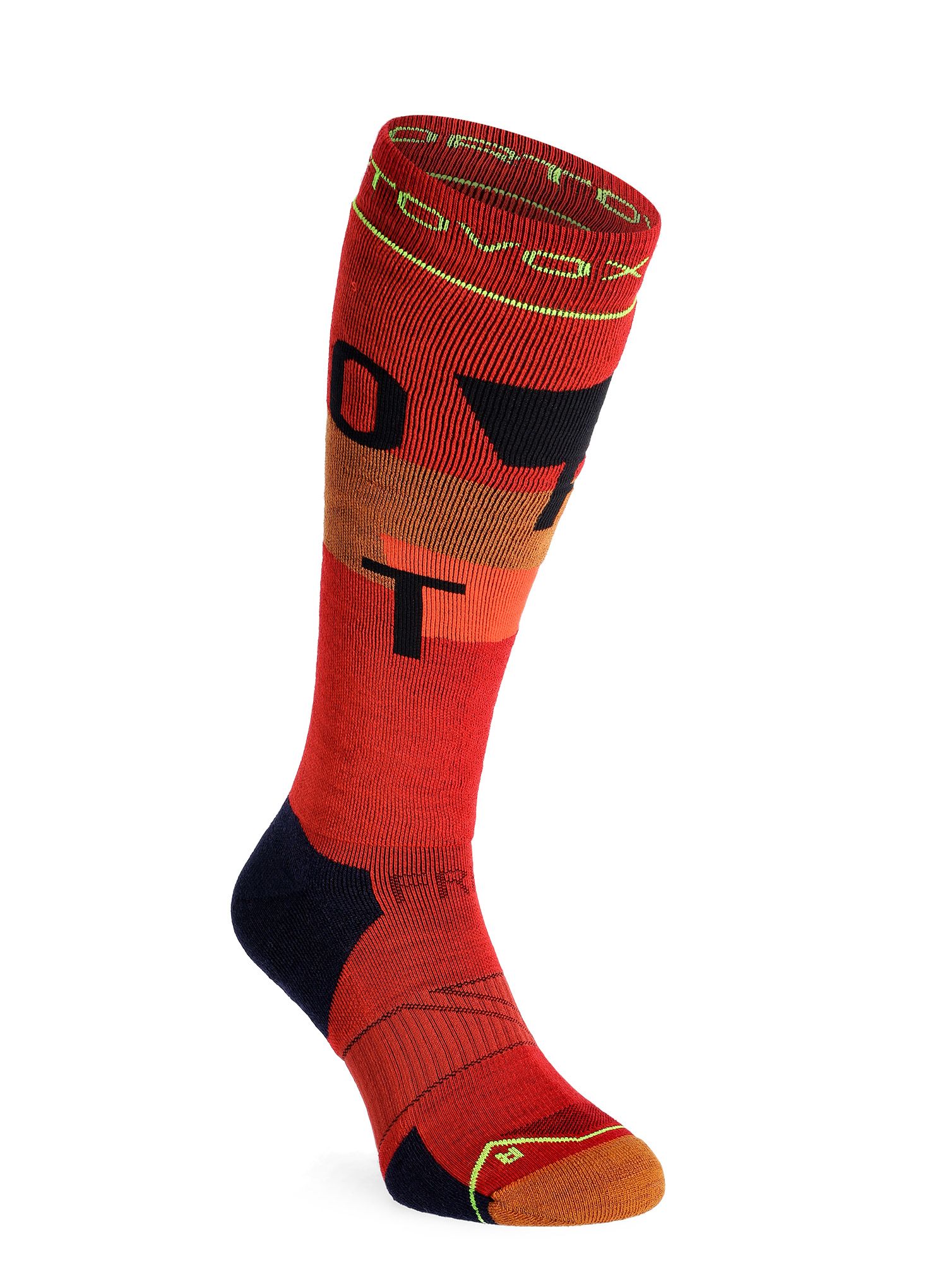 Lyžařské ponožky Ortovox Freeride Long Socks Cozy - cengia rossa