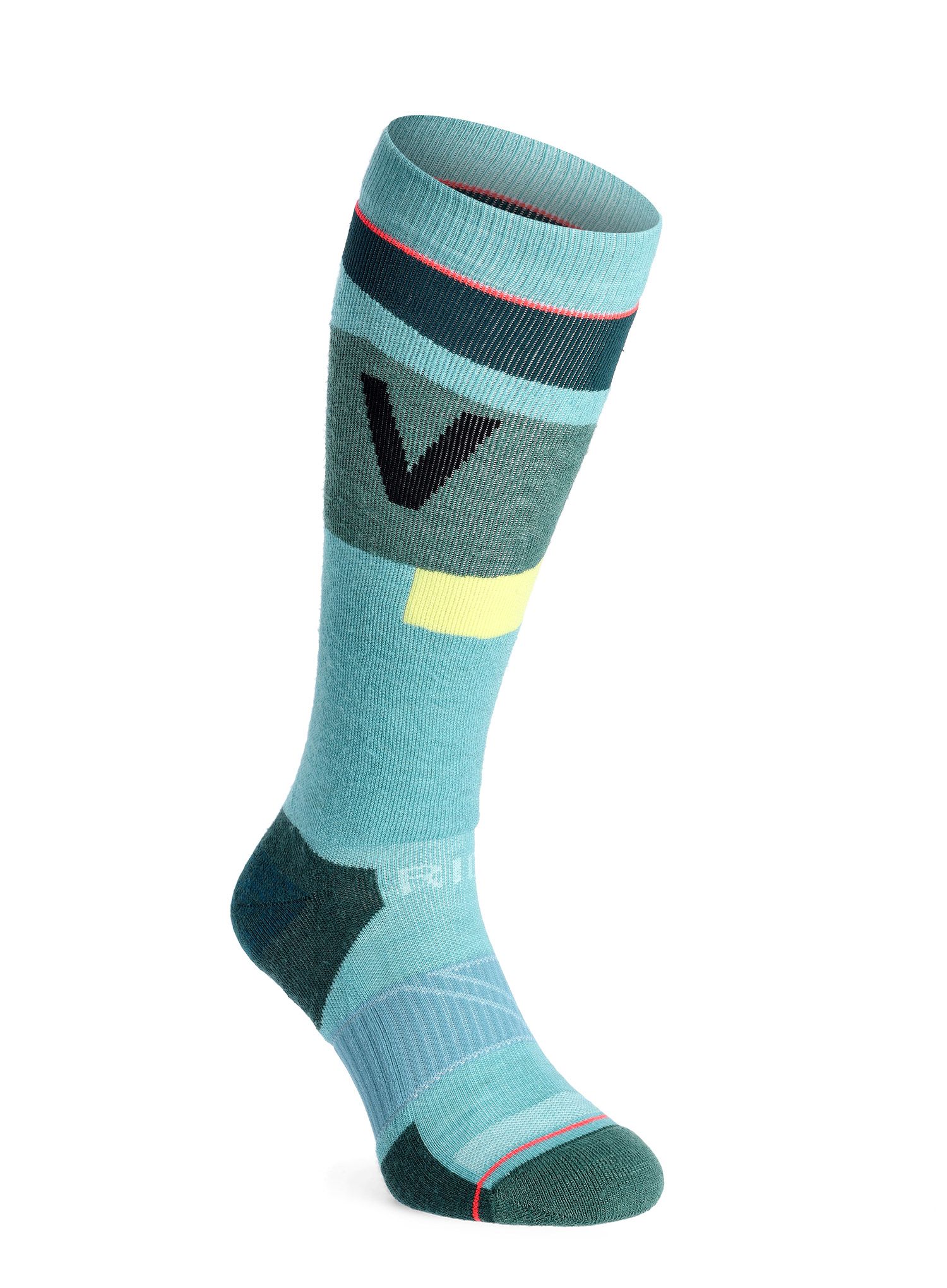 Dámské lyžařské ponožky Ortovox Freeride Long Socks Cozy - ice waterfall