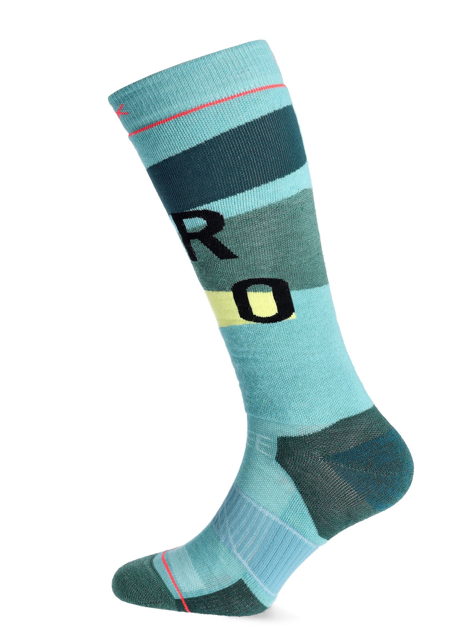 Dámské lyžařské ponožky Ortovox Freeride Long Socks Cozy - ice waterfall