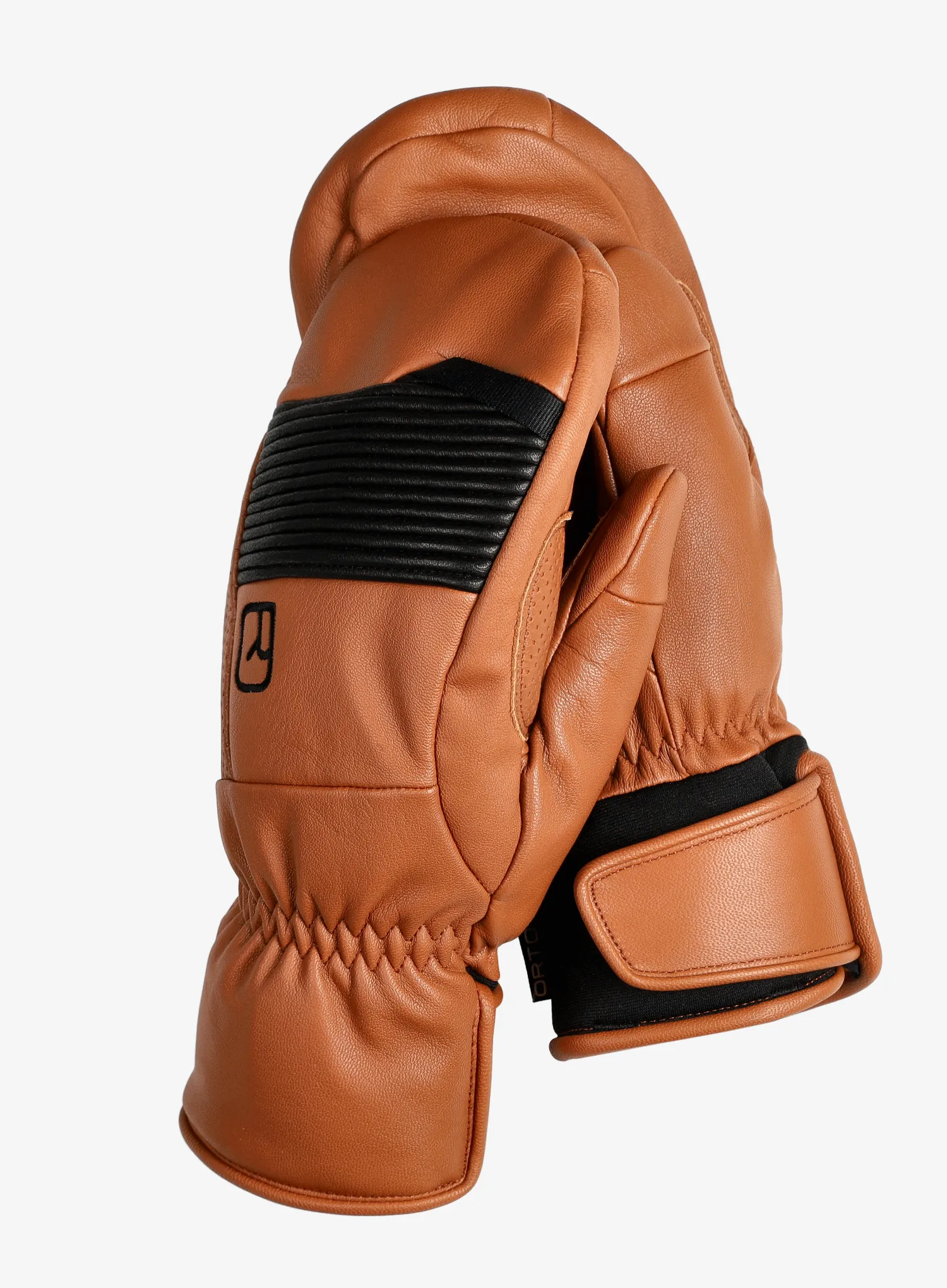 Palčáky Ortovox Full Leather Mitten - bristle brown