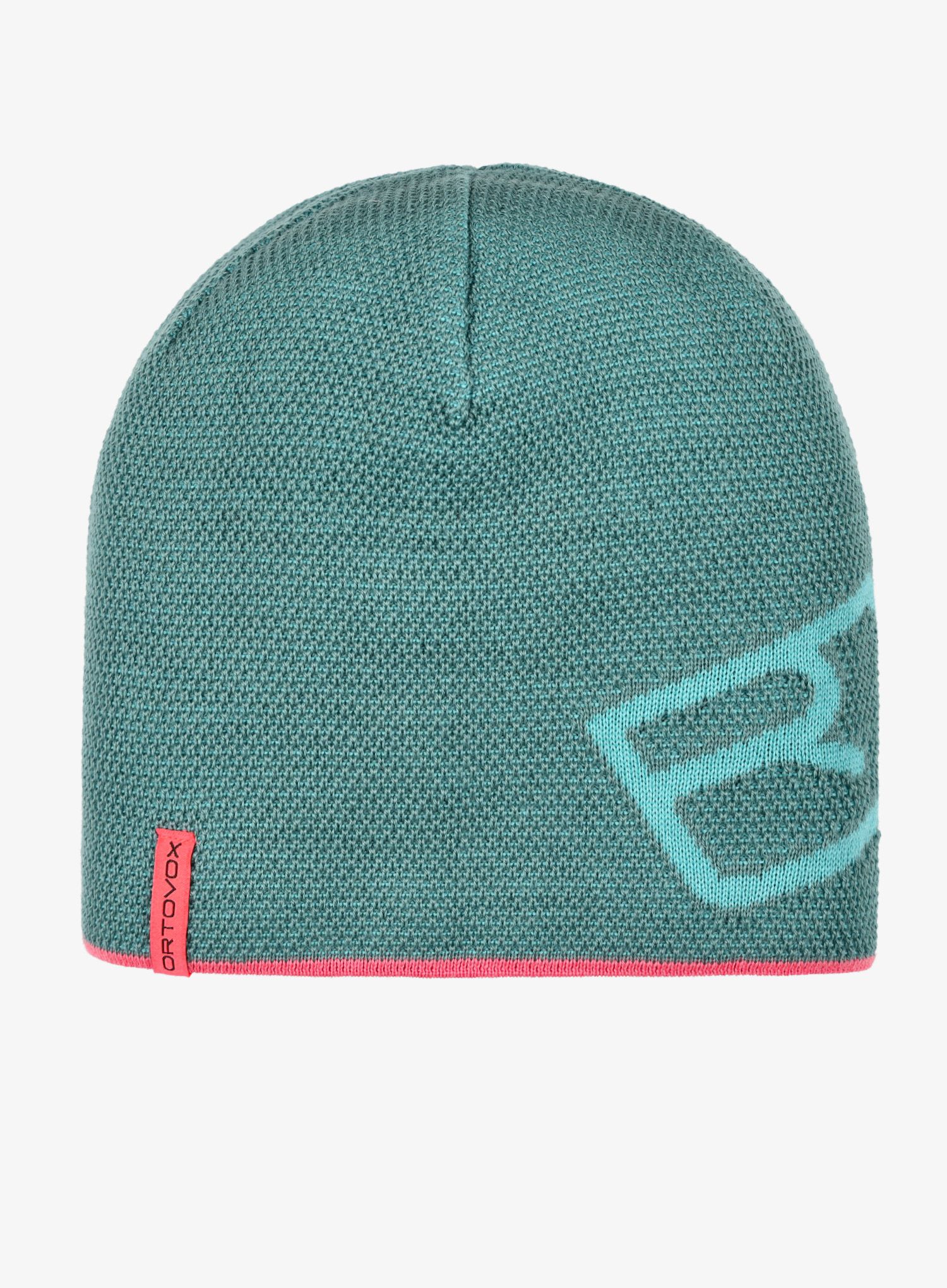 Zimní čepice Ortovox Merino Logo Knit Beanie - ice waterfall