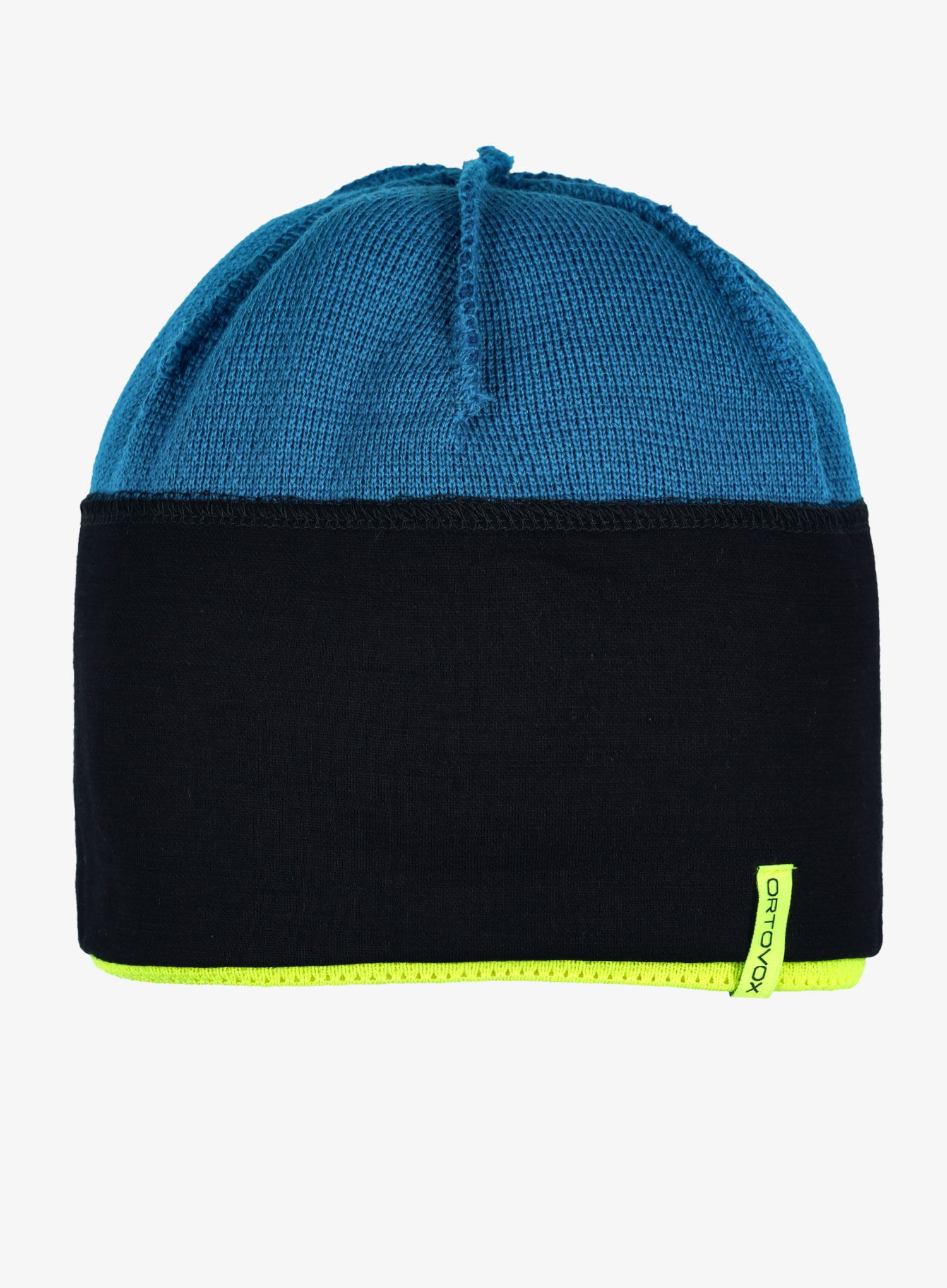Zimní čepice Ortovox Merino Logo Knit Beanie - petrol blue