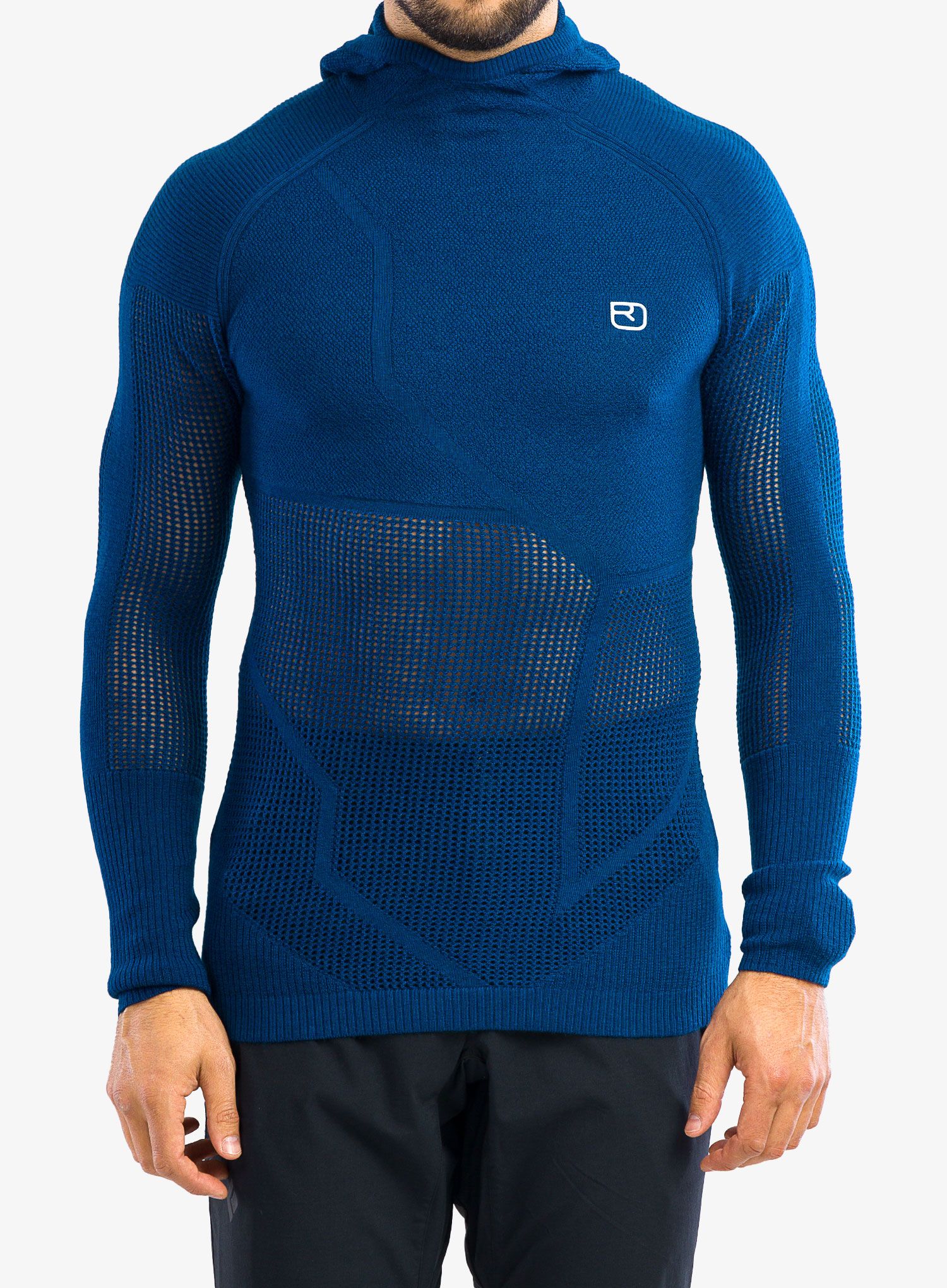 Termální mikina Ortovox Merino Thermovent Hoody - petrol blue