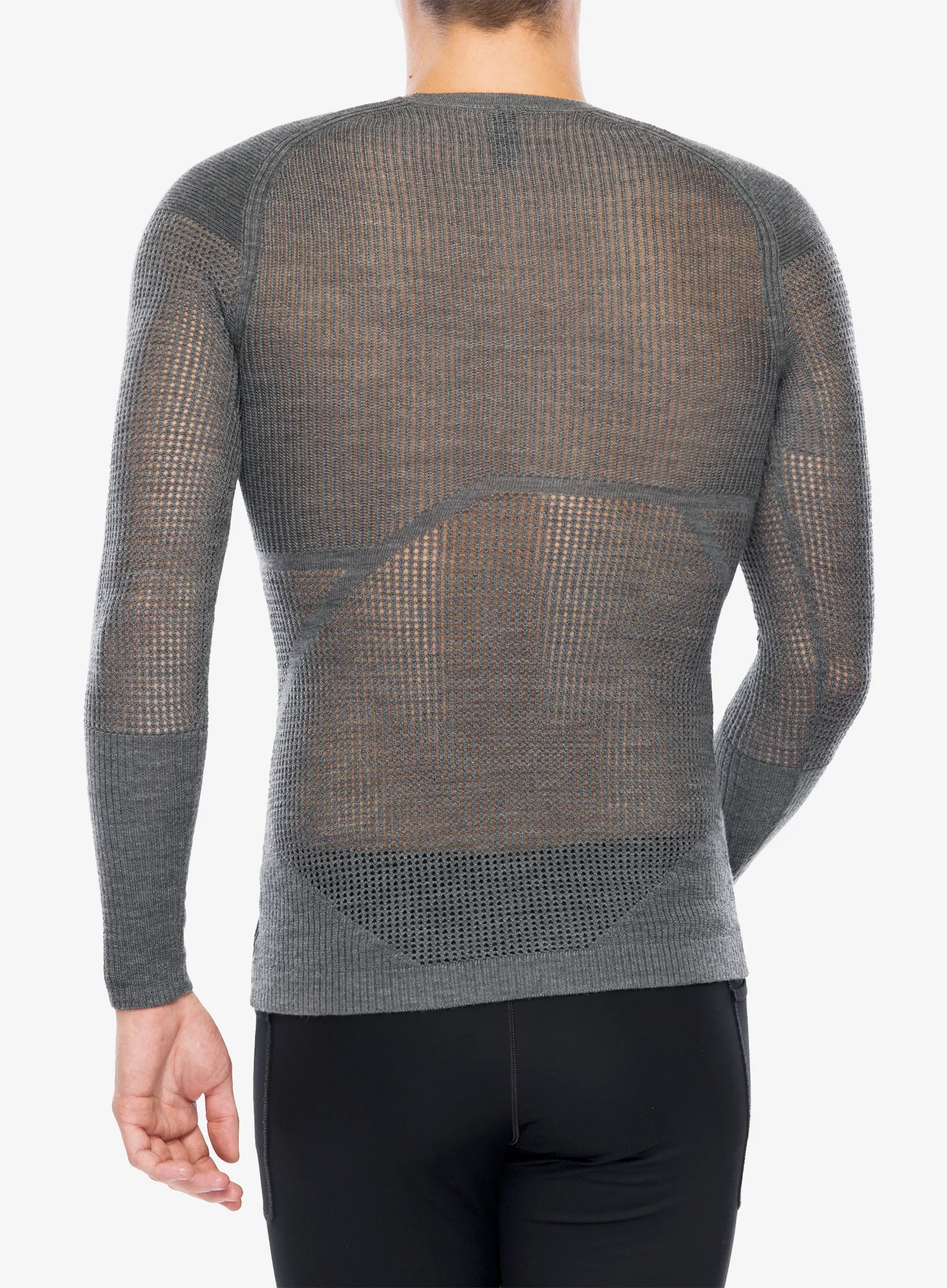 Funkční mikina Ortovox Merino Thermovent LS - dark grey blend