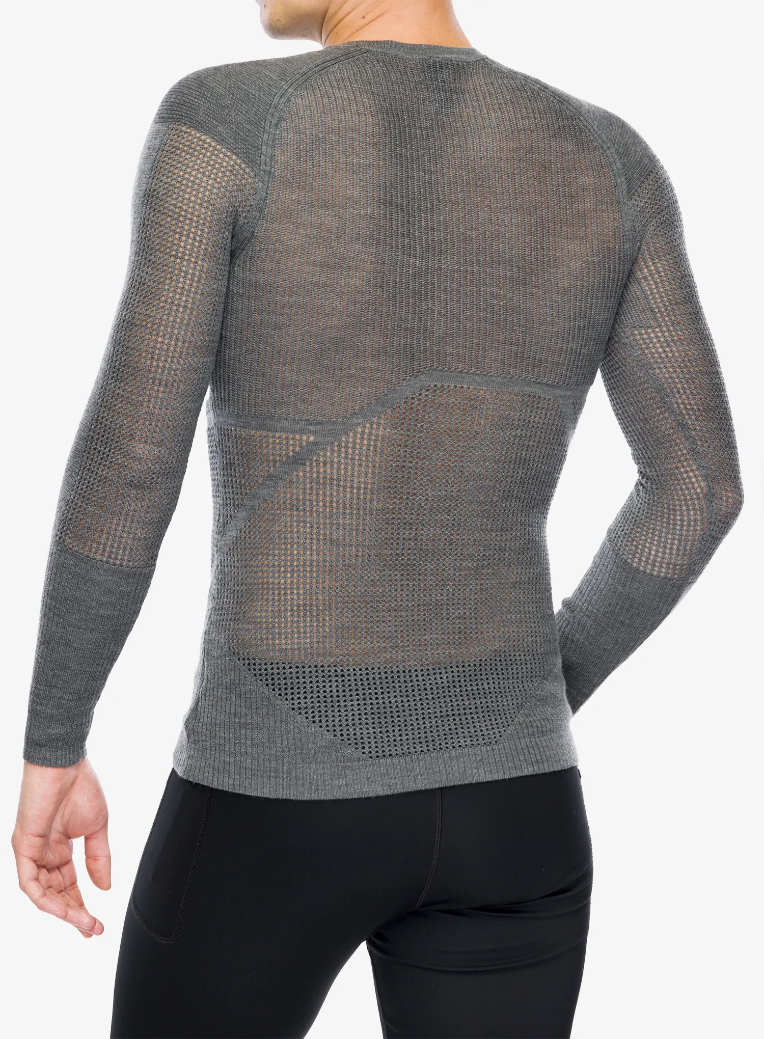 Funkční mikina Ortovox Merino Thermovent LS - dark grey blend