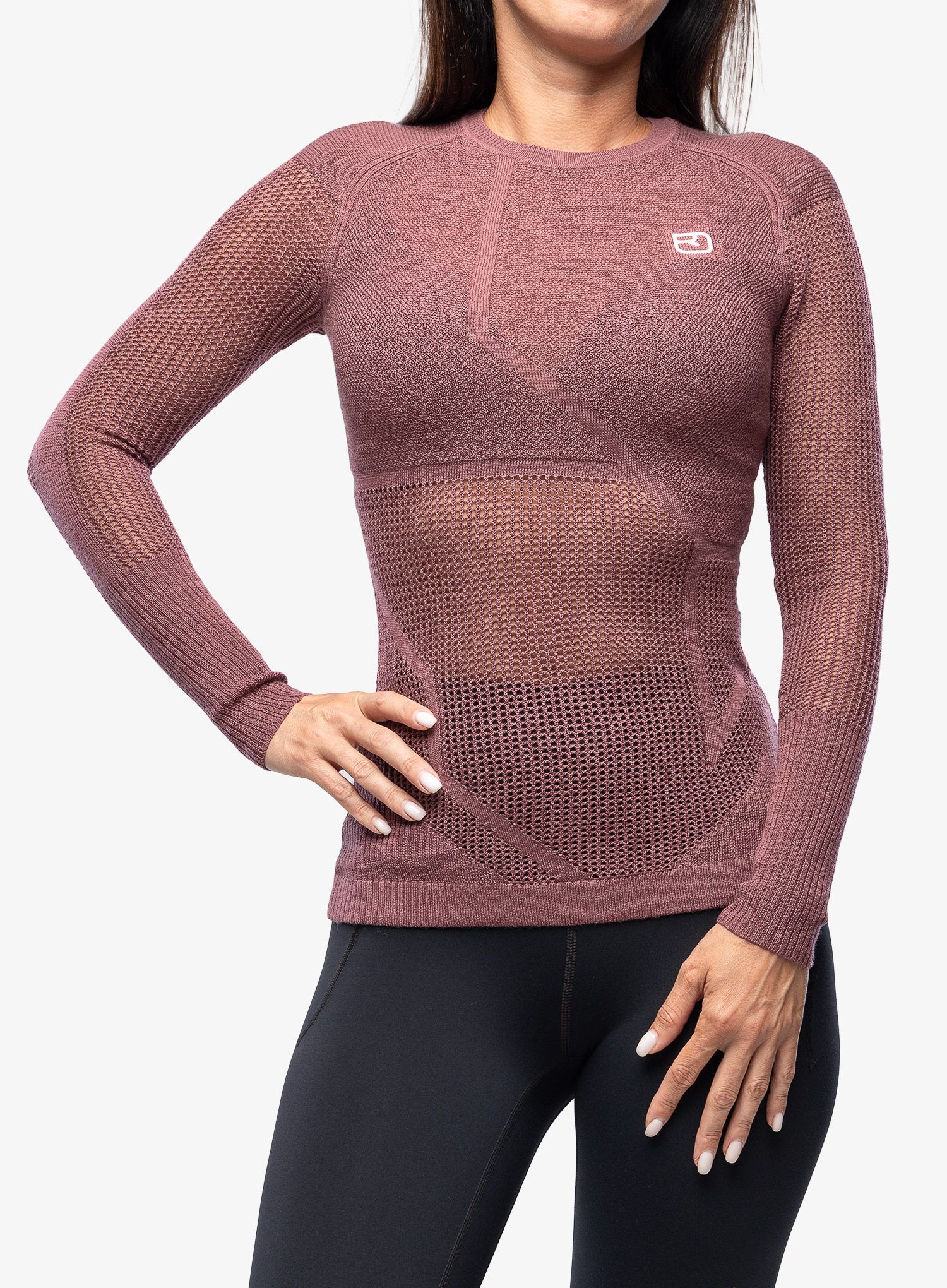 Funkční mikina dámská Ortovox Merino Thermovent LS - mountain rose