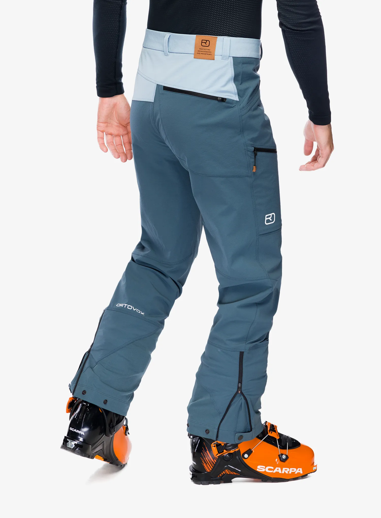 Softshell kalhoty Ortovox Mondeval Pants - dark arctic grey