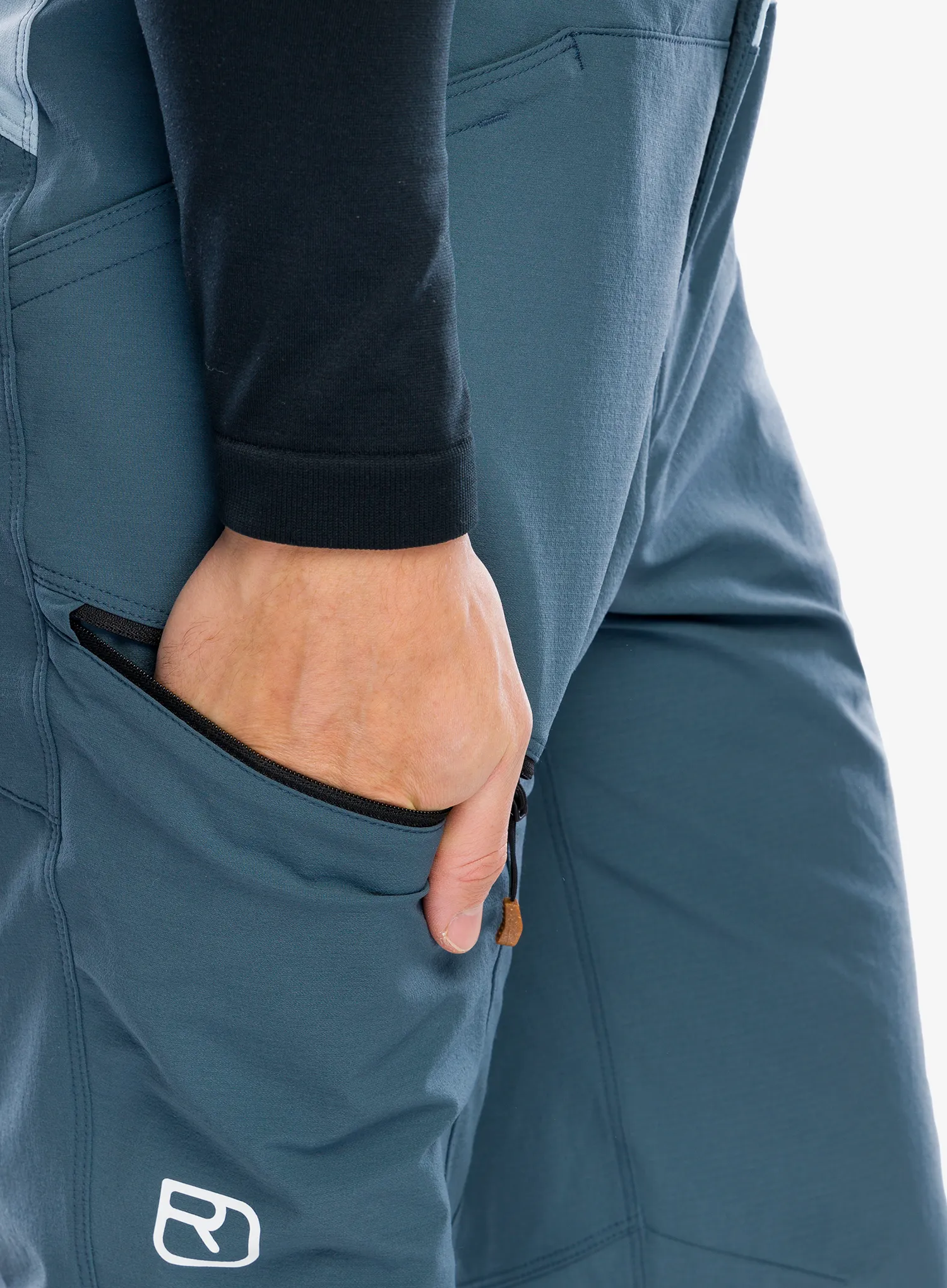 Softshell kalhoty Ortovox Mondeval Pants - dark arctic grey
