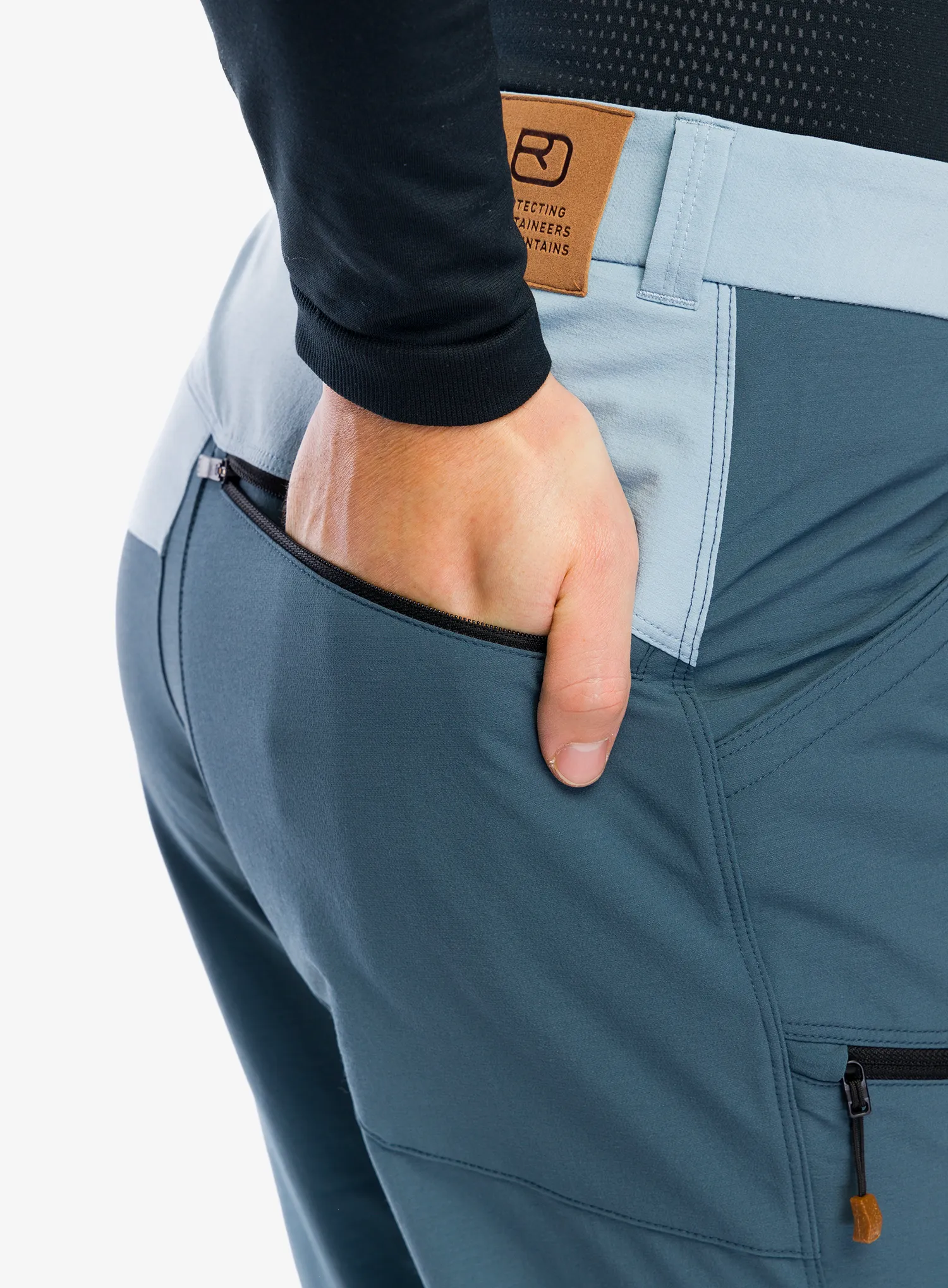 Softshell kalhoty Ortovox Mondeval Pants - dark arctic grey