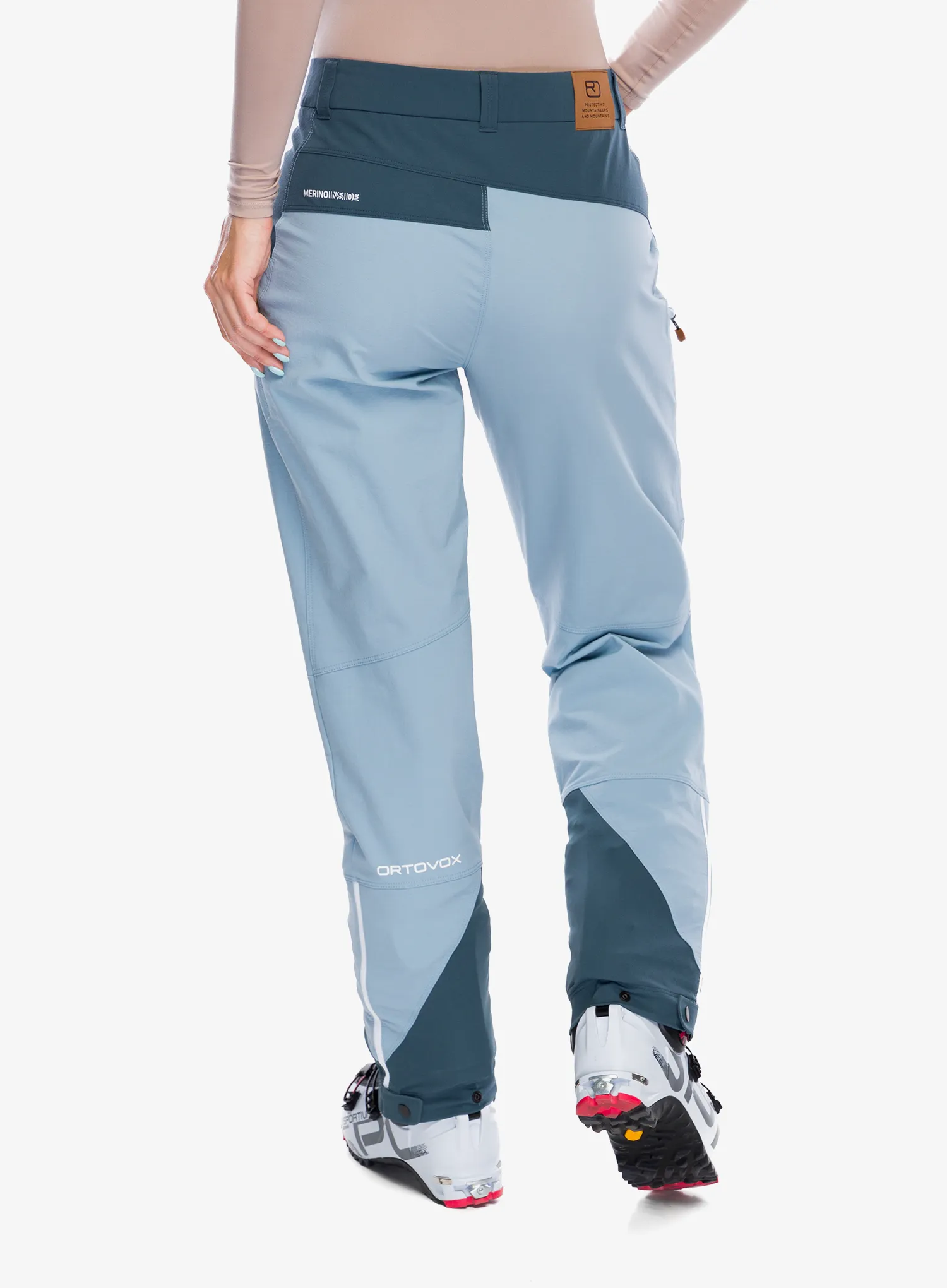 Softshellové kalhoty dámské Ortovox Mondeval Pants - glacier grey