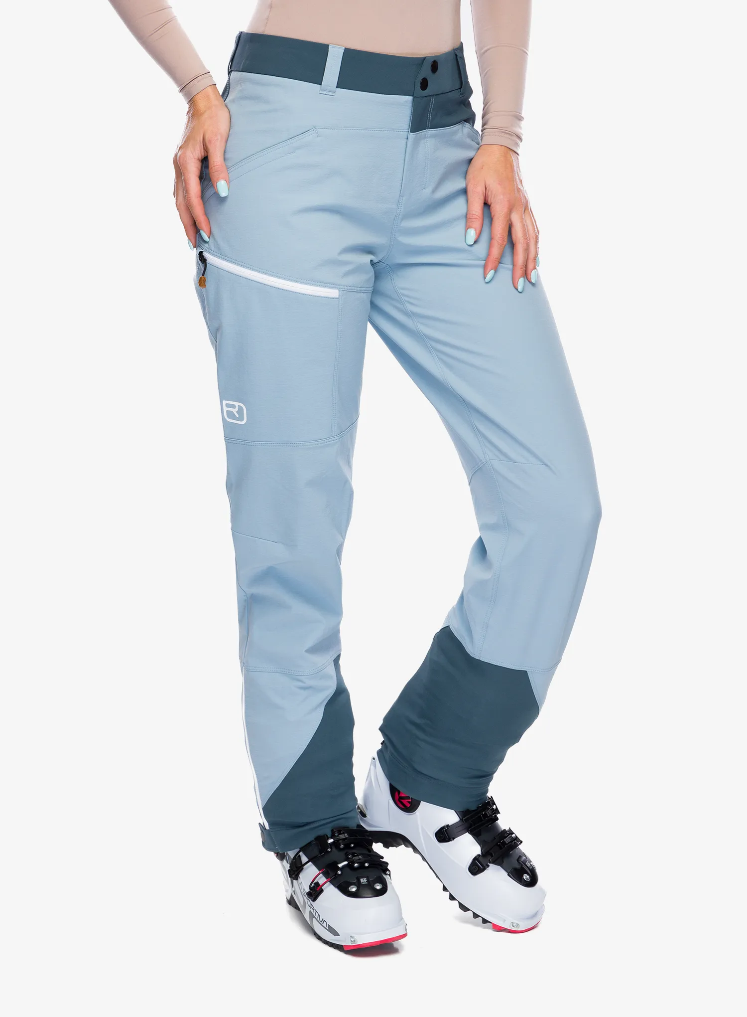Softshellové kalhoty dámské Ortovox Mondeval Pants - glacier grey