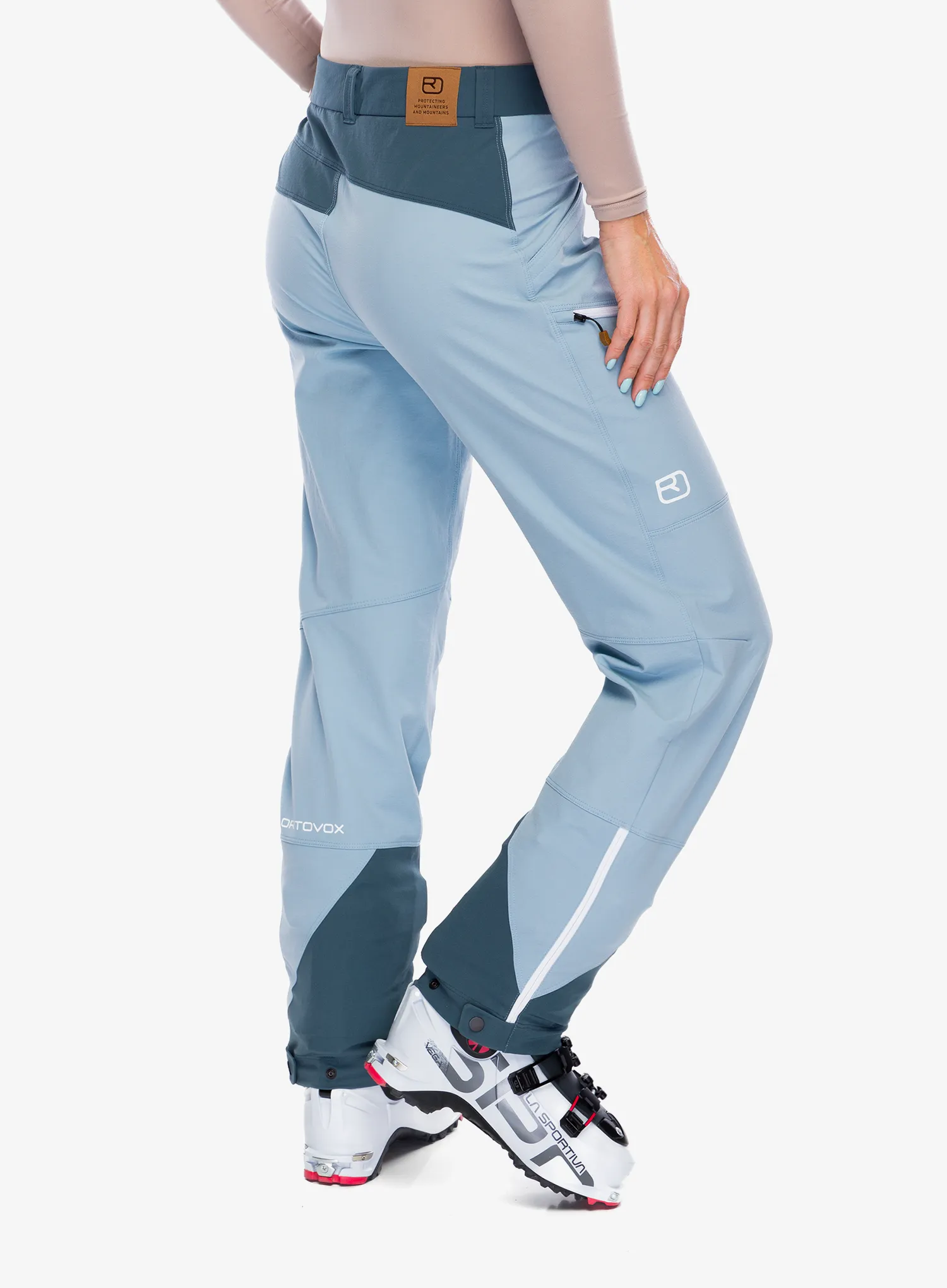 Softshellové kalhoty dámské Ortovox Mondeval Pants - glacier grey