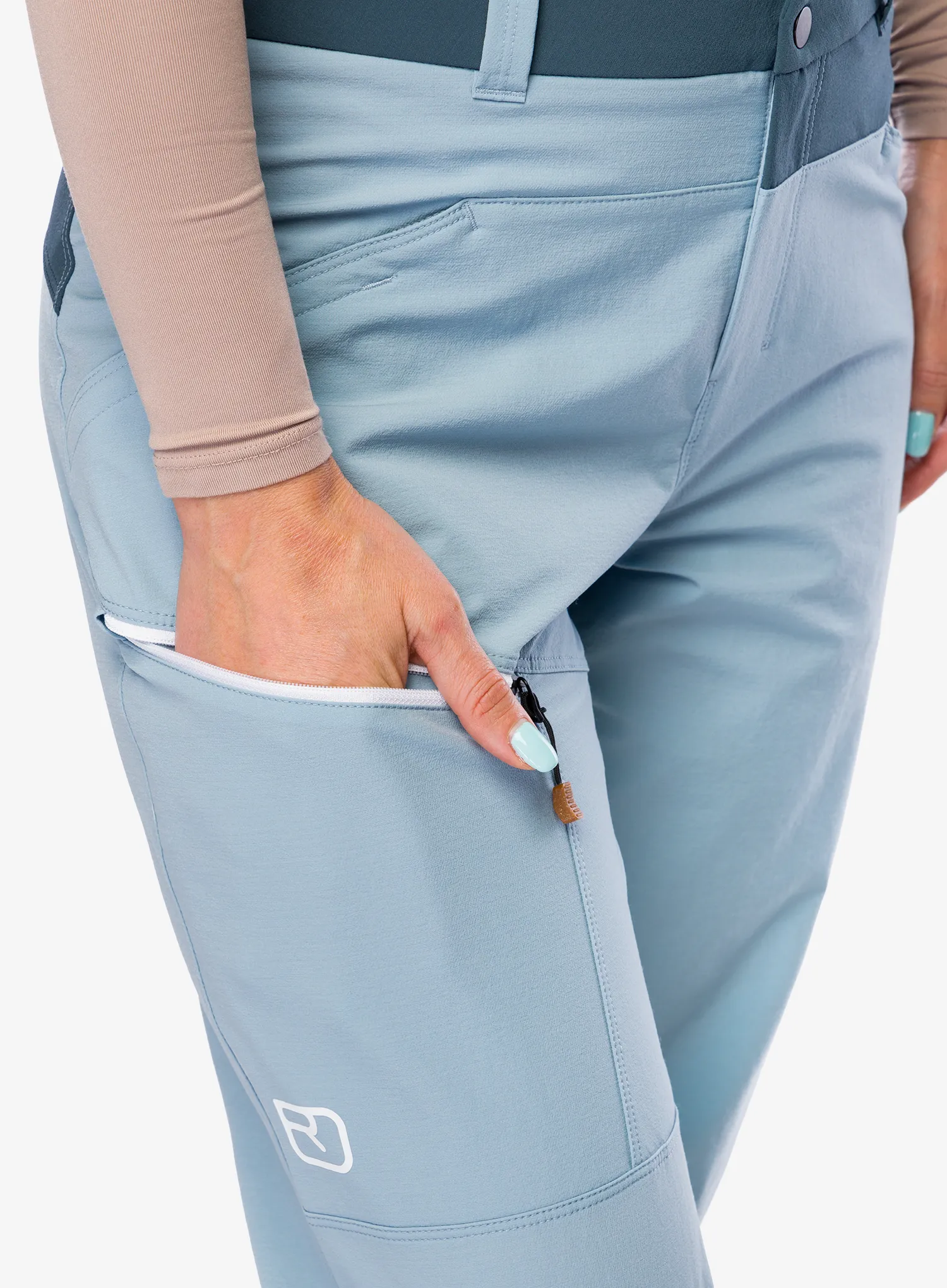 Softshellové kalhoty dámské Ortovox Mondeval Pants - glacier grey