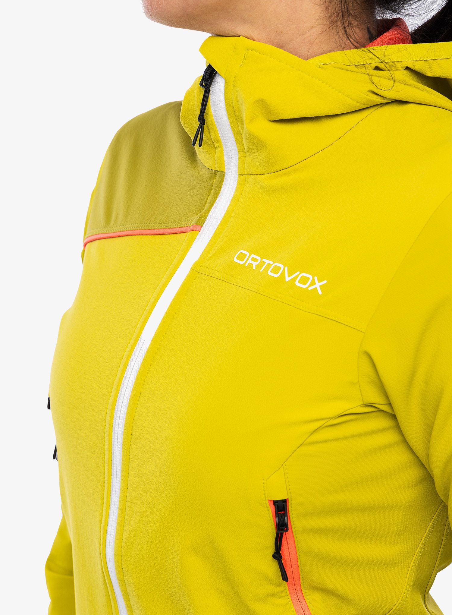 Dámská lezecká bunda Ortovox Pala Hooded Jacket - daisy