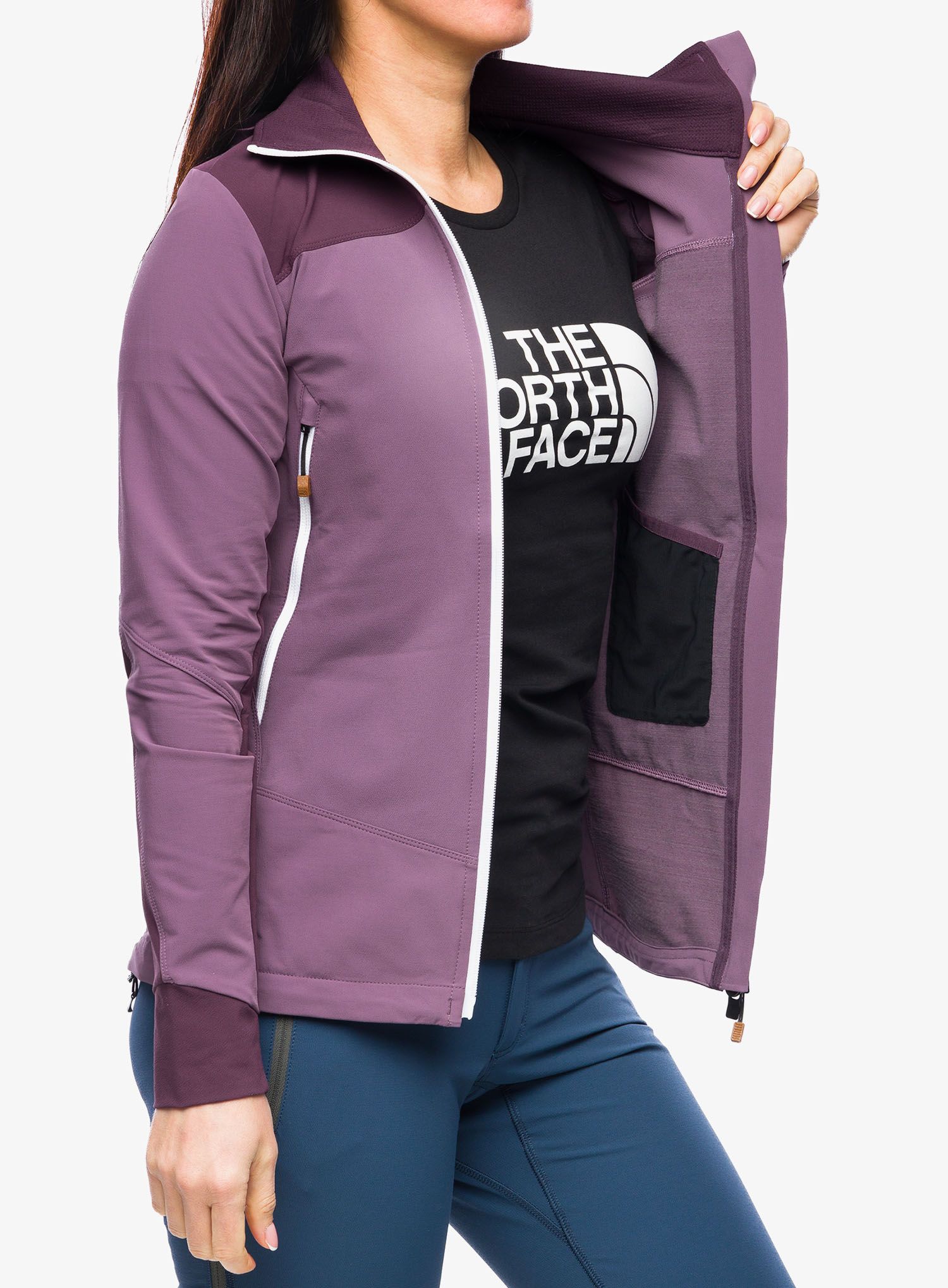 Softshellová bunda dámská Ortovox Pala Hooded Jacket - wild berry