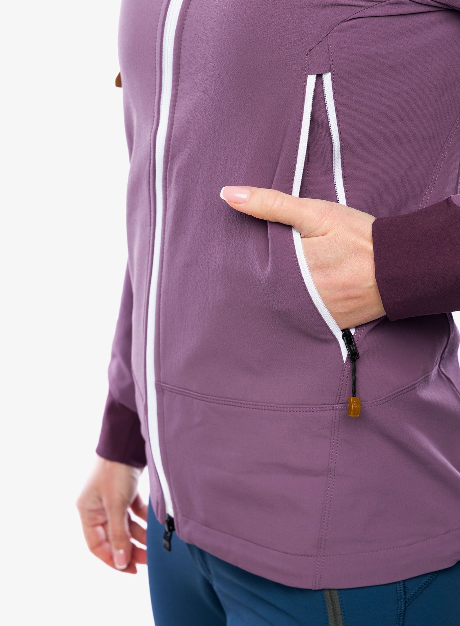 Softshellová bunda dámská Ortovox Pala Hooded Jacket - wild berry