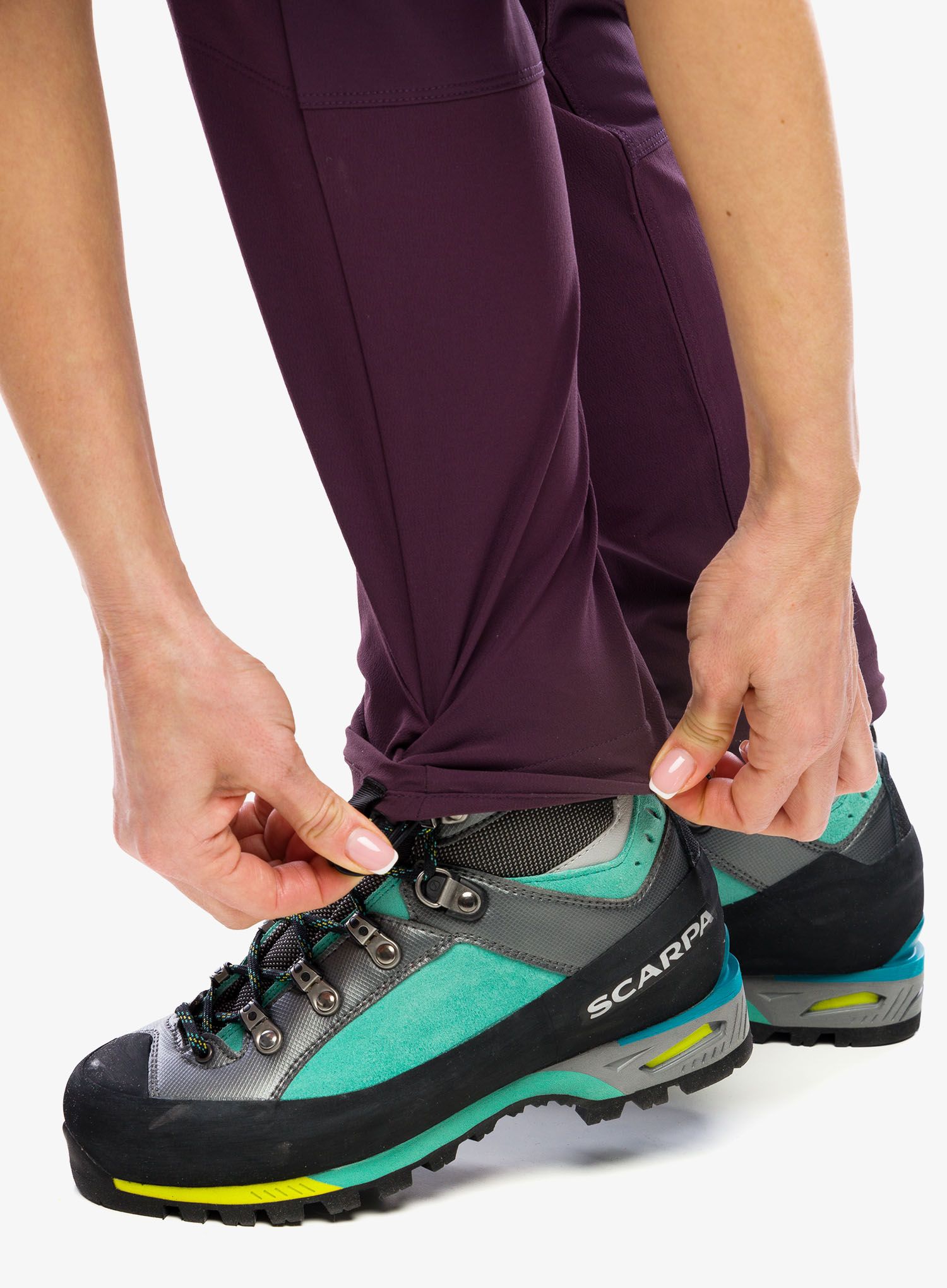 Softshellové kalhoty dámské Ortovox Pala Pants - dark wild berry
