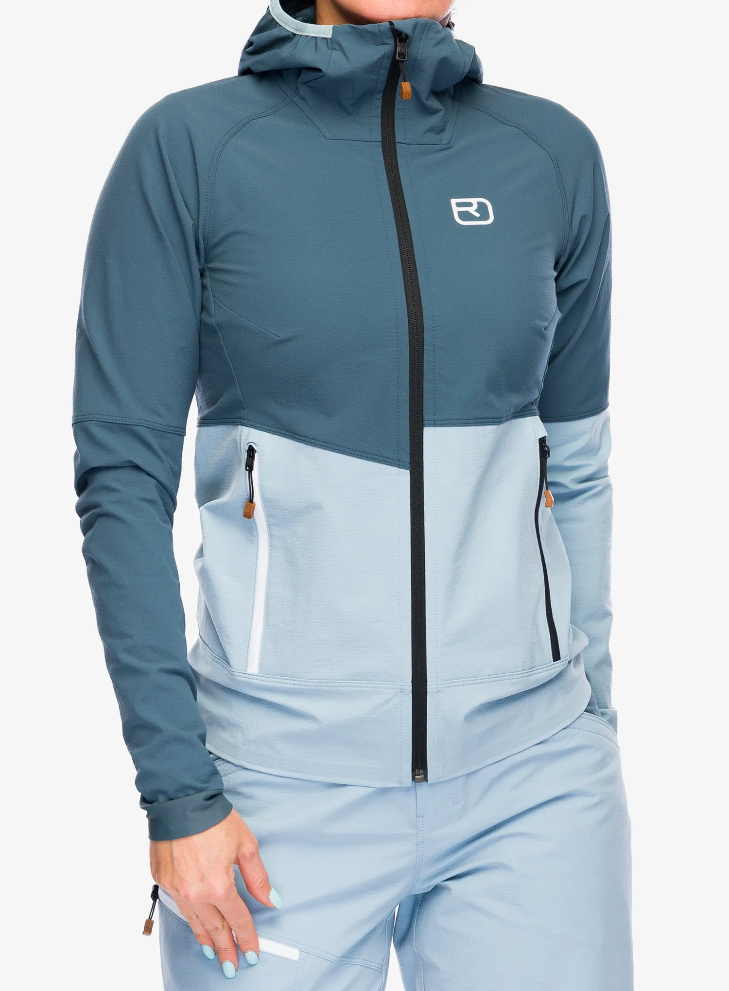 Softshellová bunda dámská Ortovox Punta Berrino Hooded Jacket - dark arctic grey