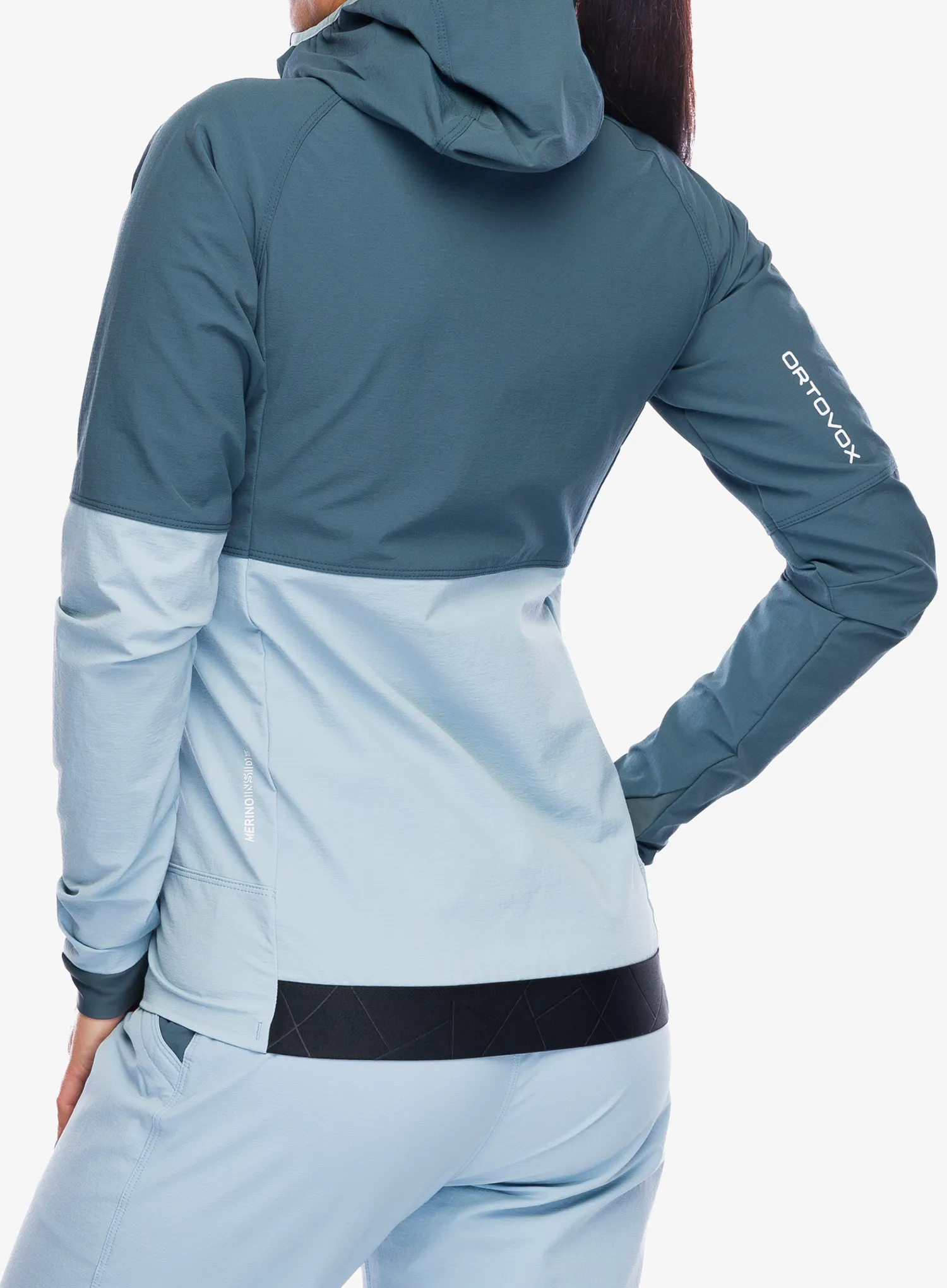 Softshellová bunda dámská Ortovox Punta Berrino Hooded Jacket - dark arctic grey