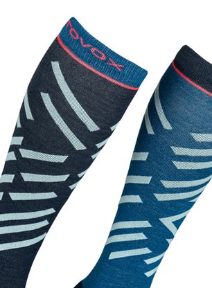 Dámské ponožky Ortovox Ski Tour Long Socks - sea surface