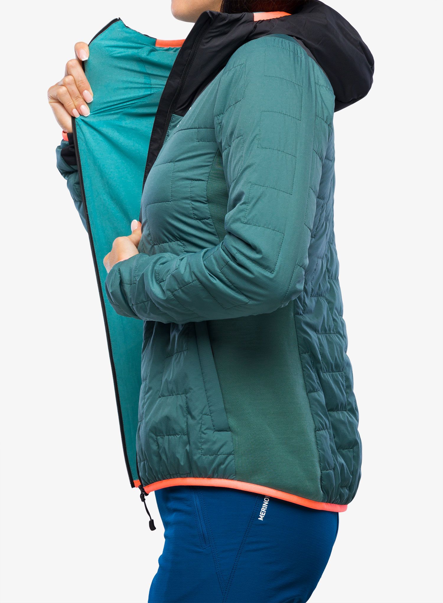 Zateplená bunda dámská Ortovox Swisswool Piz Badus Jacket - arctic grey