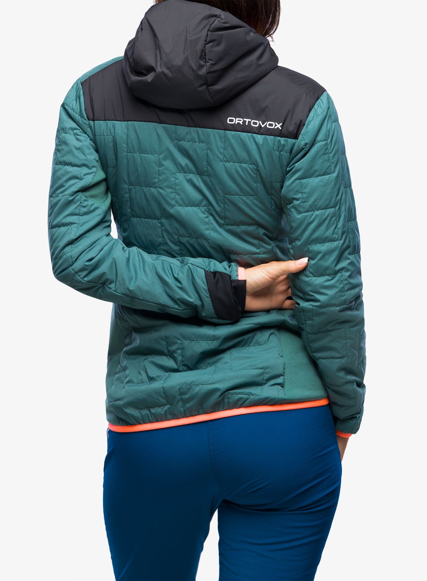 Zateplená bunda dámská Ortovox Swisswool Piz Badus Jacket - arctic grey