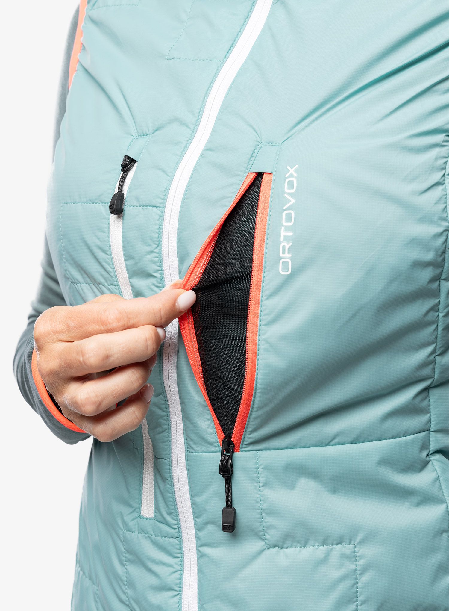 Vesta dámská Ortovox Swisswool Piz Boe Vest - ice waterfall