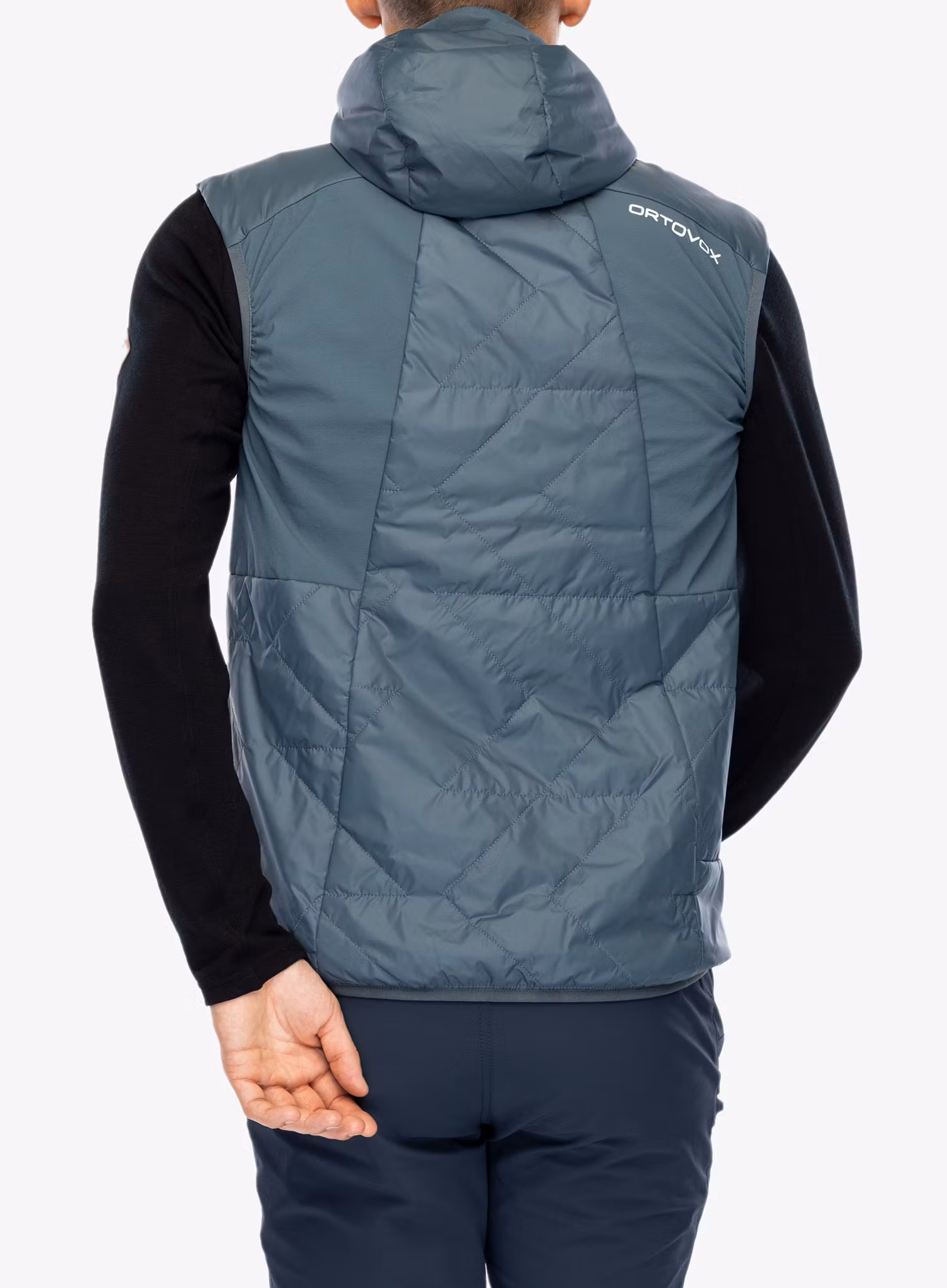 Zateplená vesta Ortovox Swisswool Piz Boe Vest - dark arctic grey