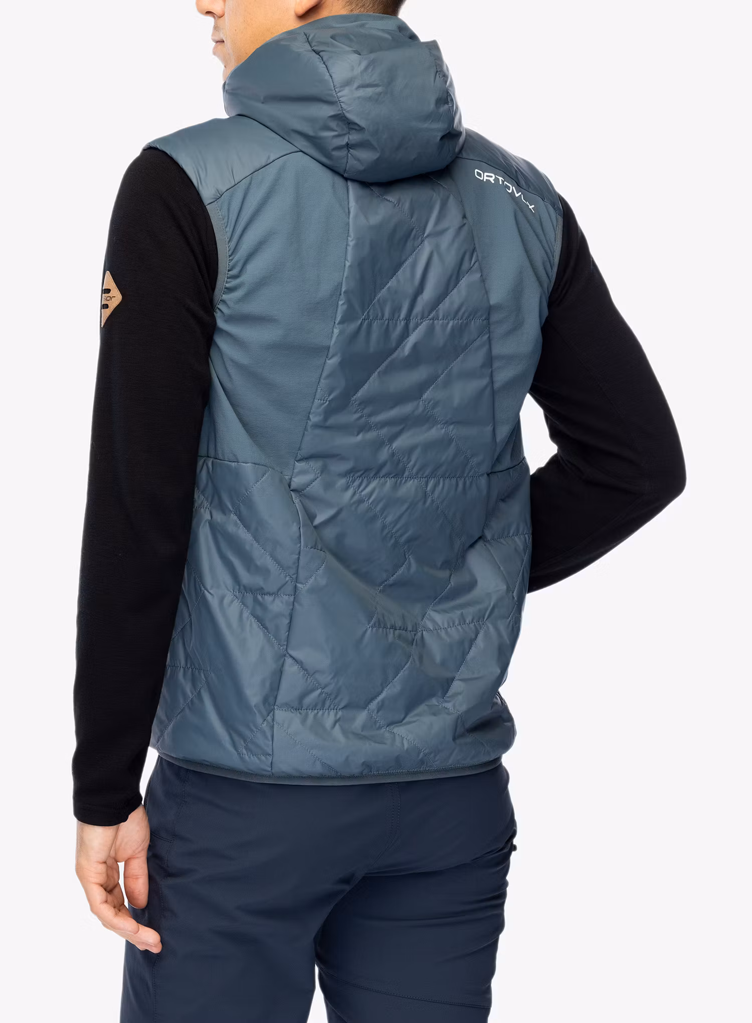 Zateplená vesta Ortovox Swisswool Piz Boe Vest - dark arctic grey