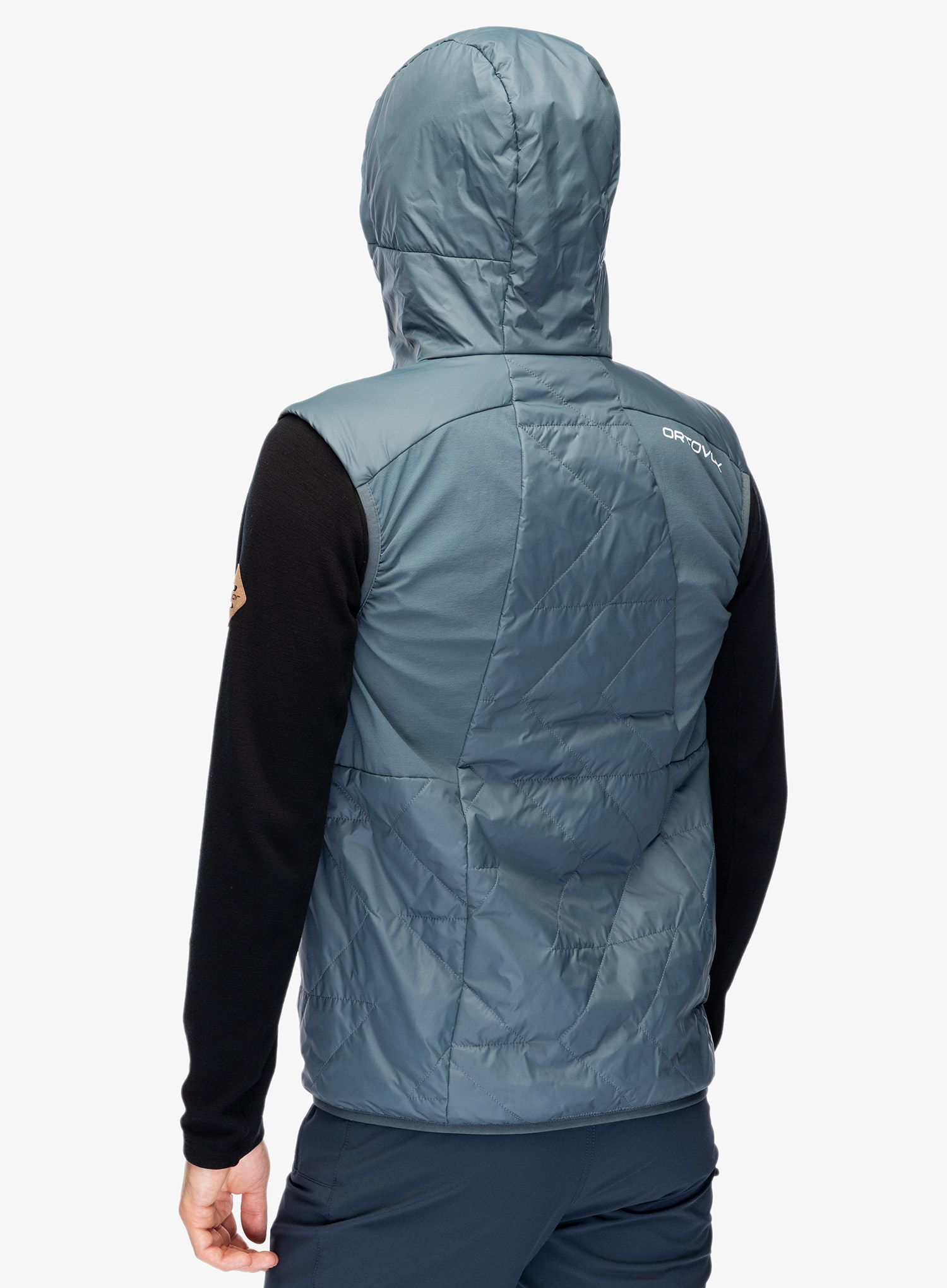 Zateplená vesta Ortovox Swisswool Piz Boe Vest - dark arctic grey