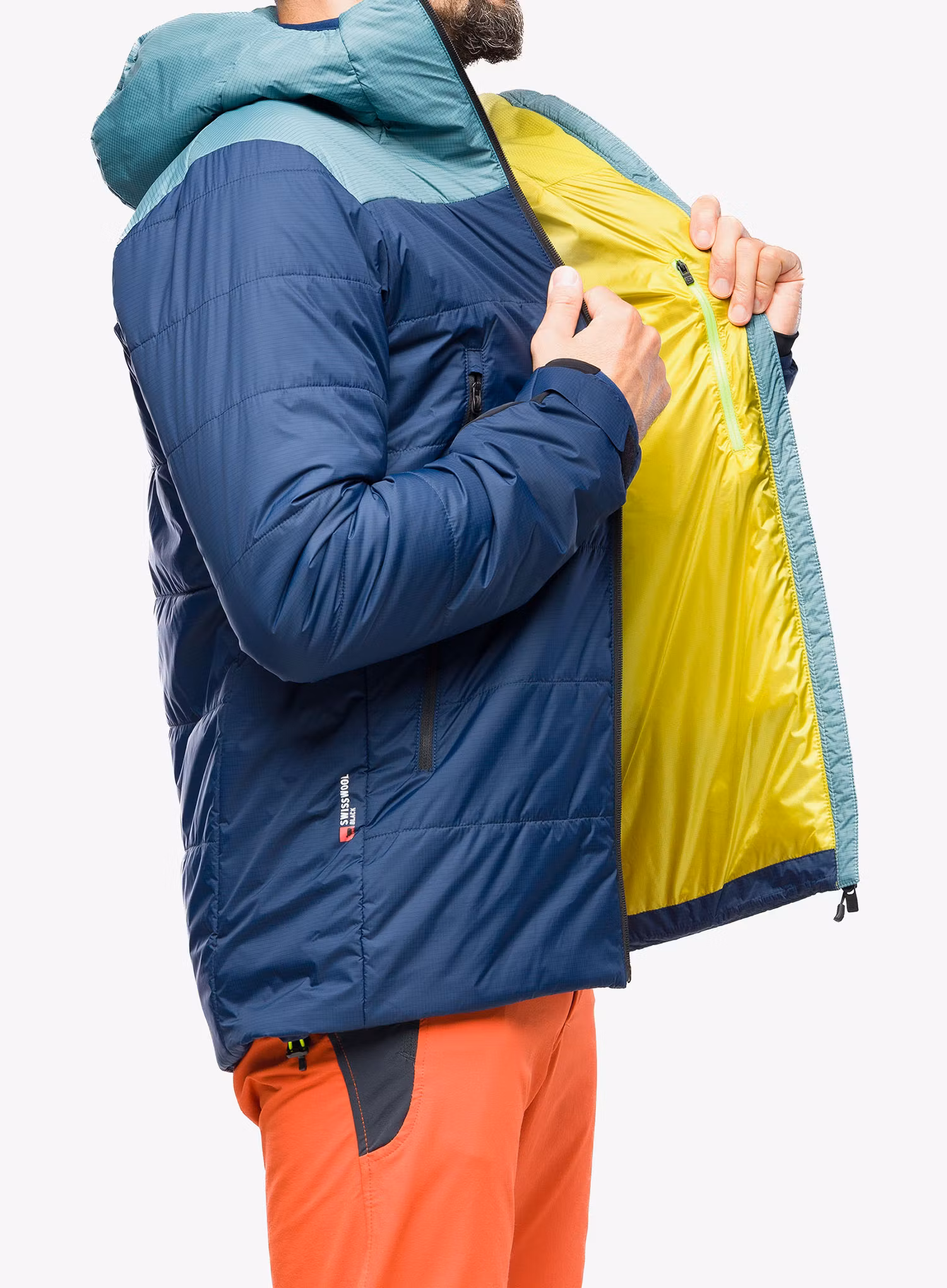 Bunda na lyže Ortovox Swisswool Zinal Jacket - deep ocean